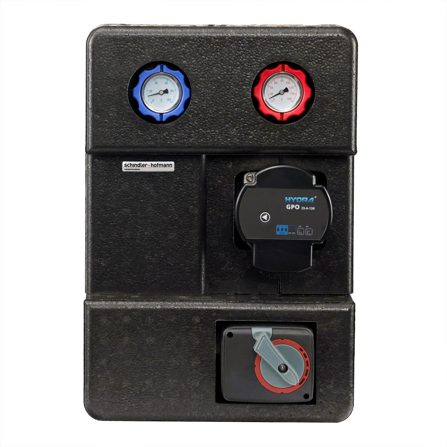 Groupe de pompes de chauffage Hydra GPO S DN25 mixte avec servomoteur