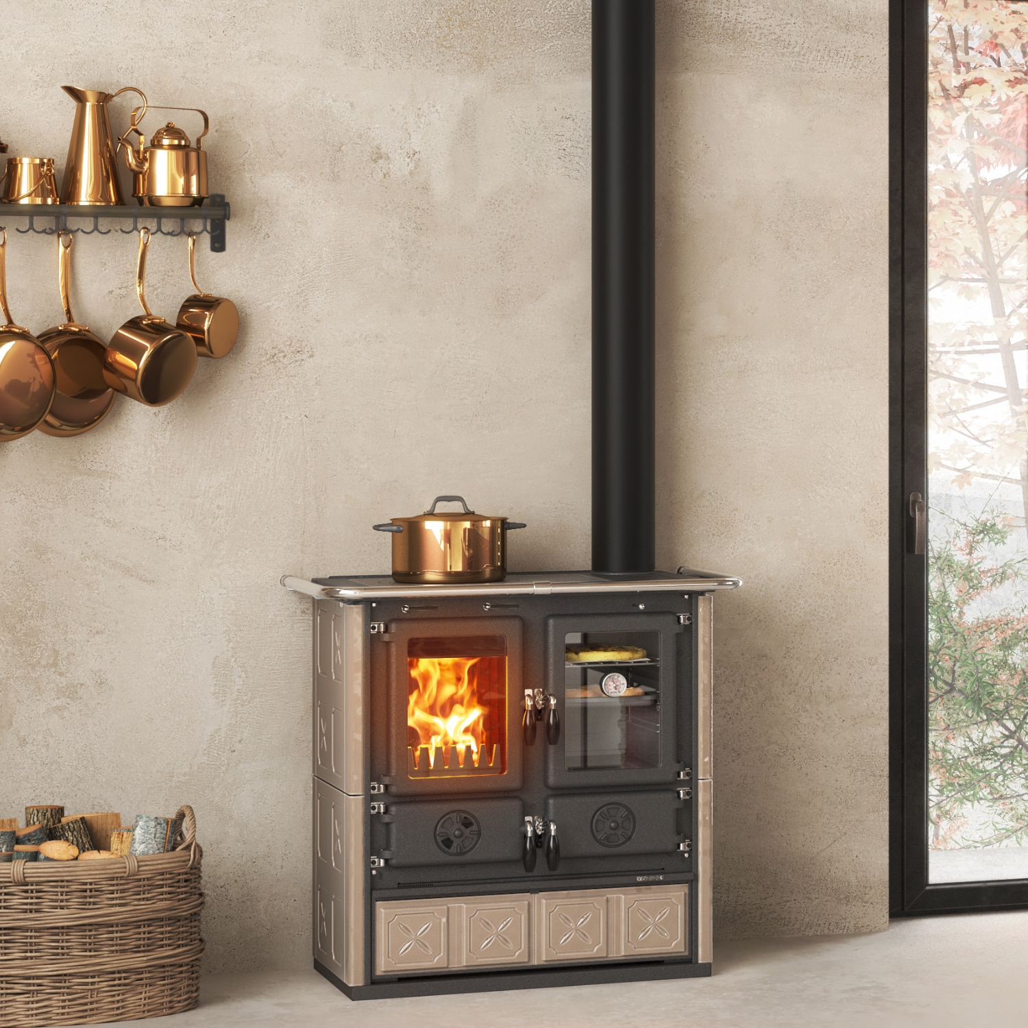 La cuisinière La Nordica Rosetta 5.0 Majolika Tortora La cuisinière La Nordica Rosetta 5.0 Majolika Tortora