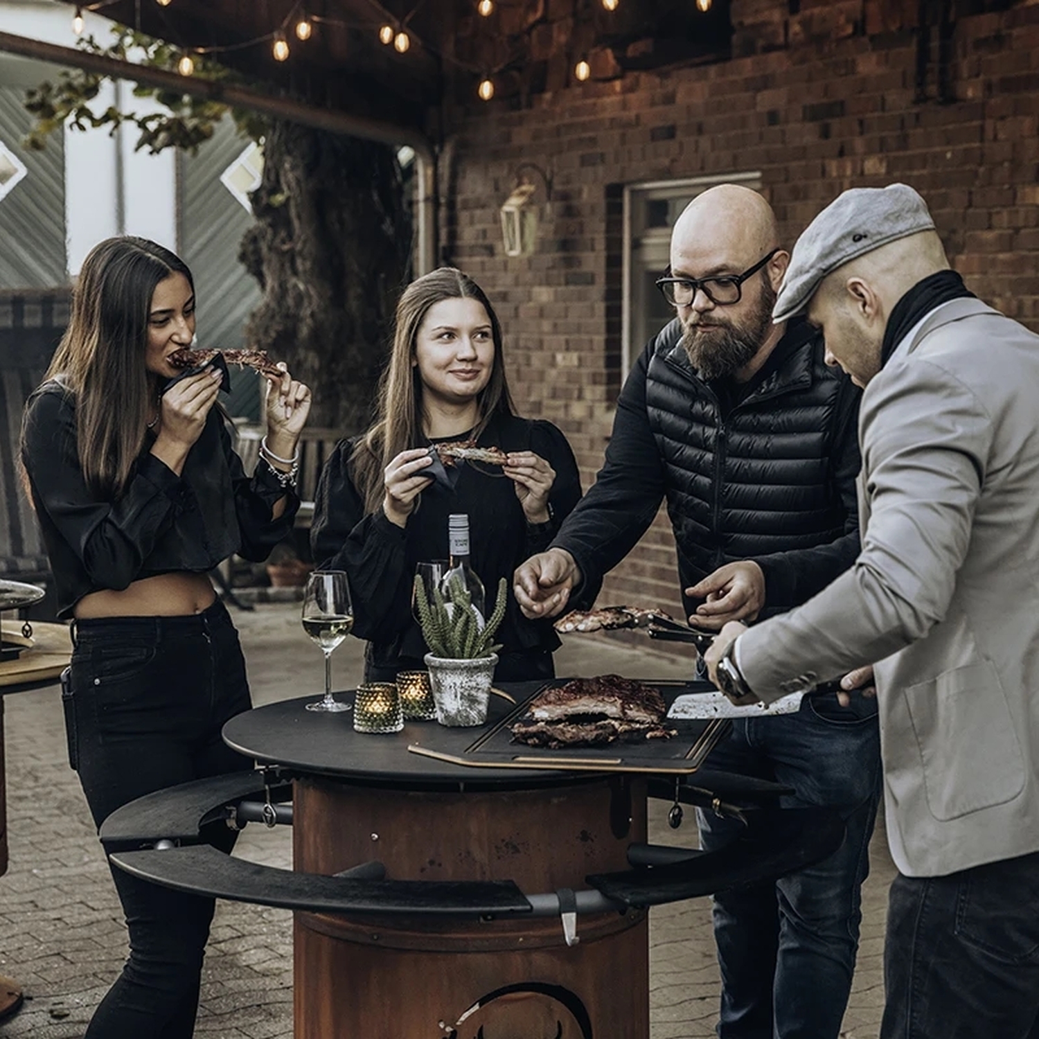 Moesta plateau de table Paperplank noir pour Bandit FirePlace