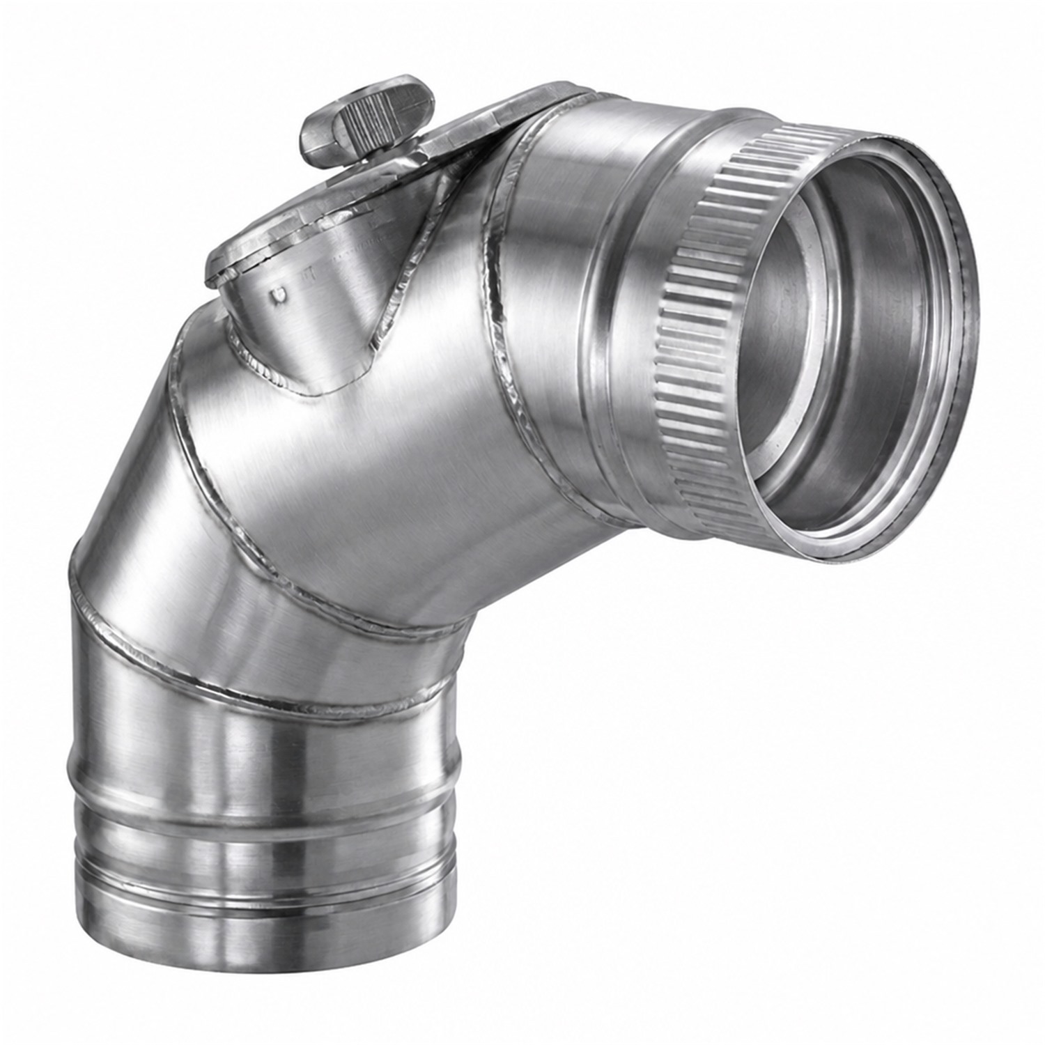 Schiedel Coude PPL 85° pour PPL Ø 200 mm avec ouverture de révision pour combustibles solides