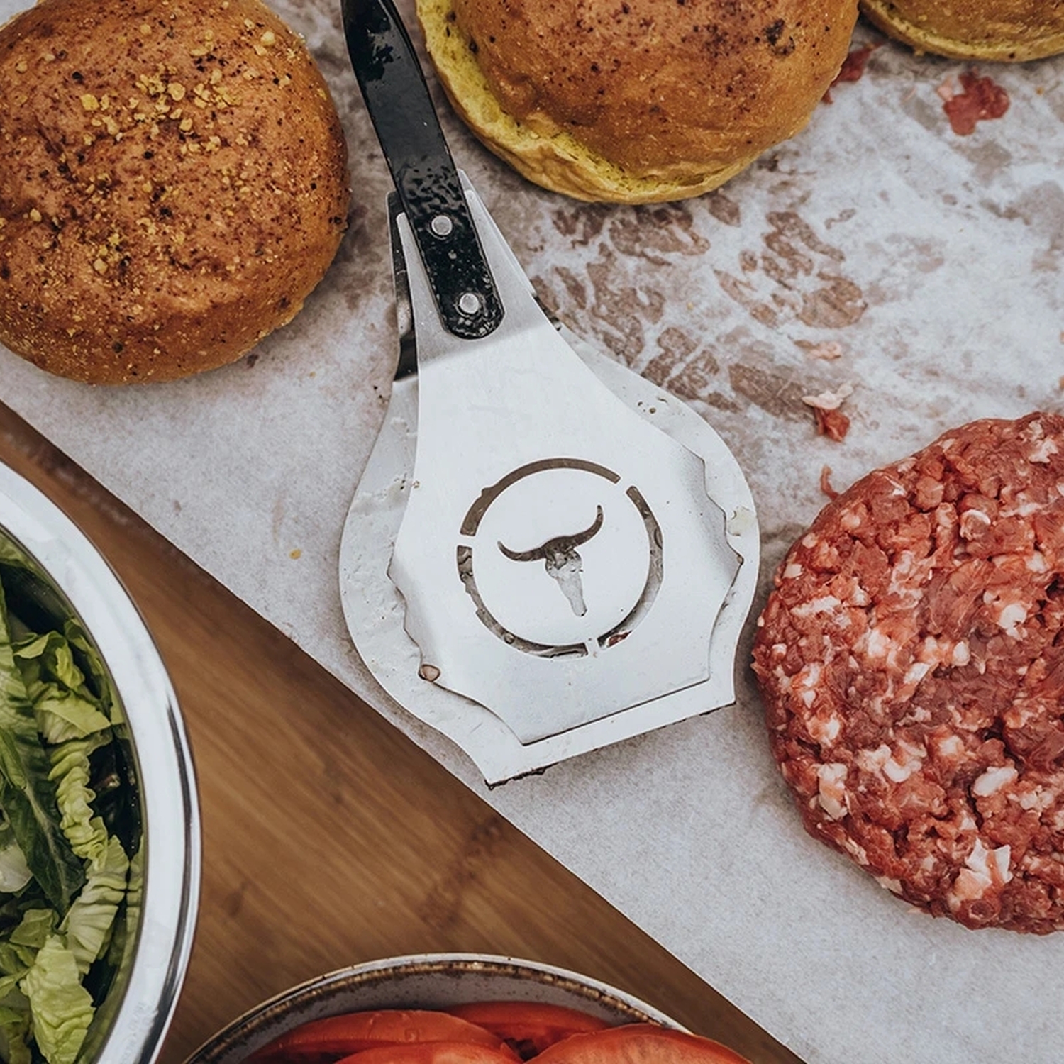 Moesta V-Tong pince à burger 51 cm