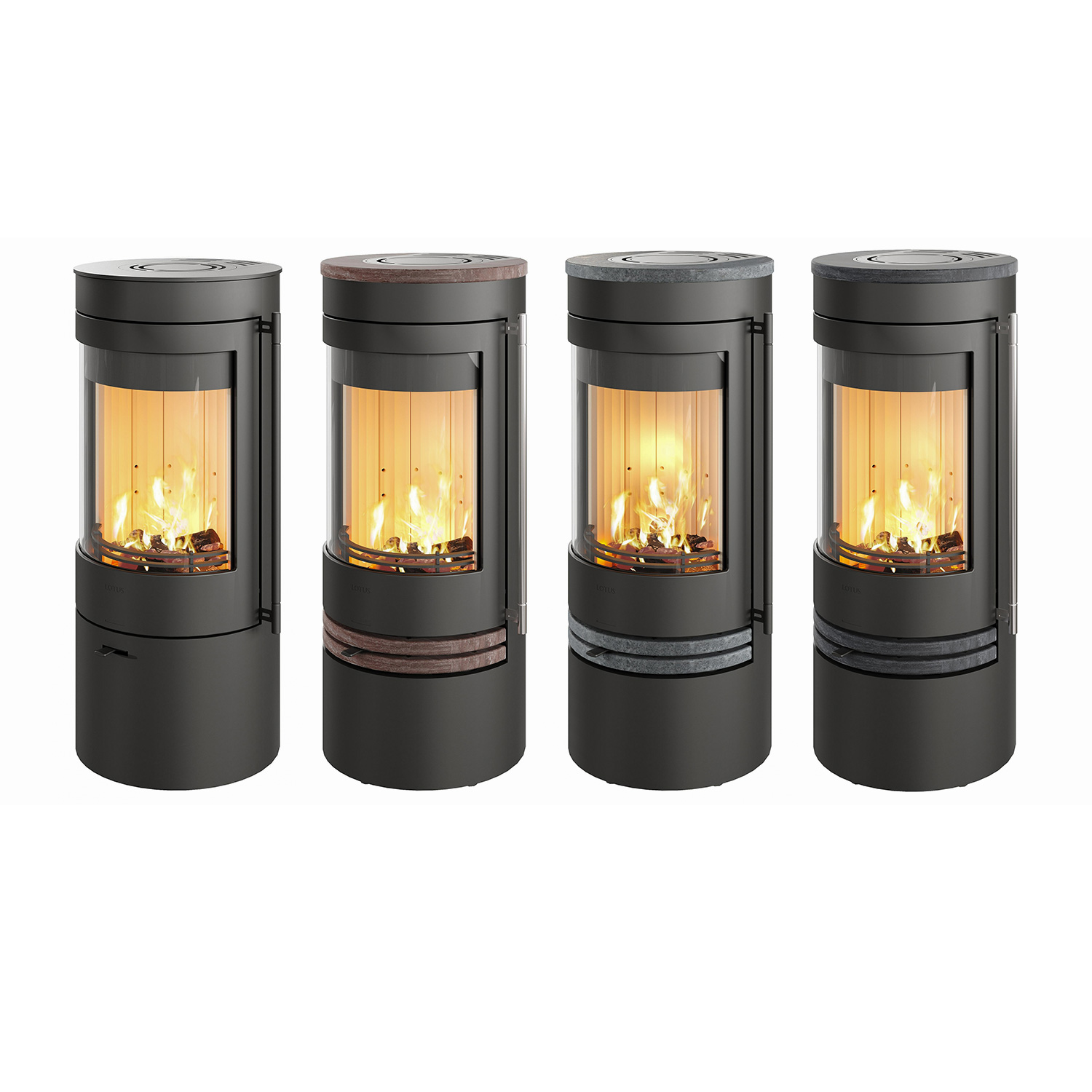 Lotus Orbis 1 poêle à bois Coffee Stone
