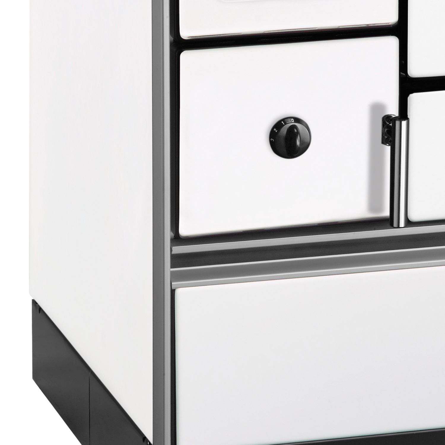 Wamsler K 176 F/A 70 Style Cuisinière Blanche, Surface de Cuisson en Acier, Four à Droite