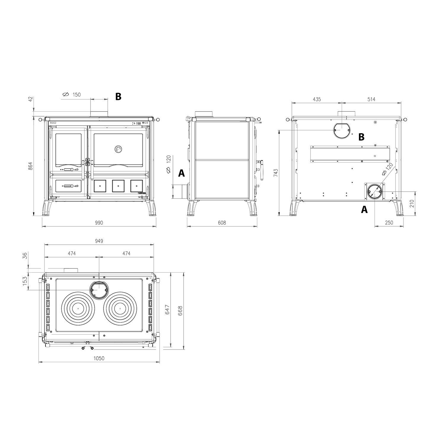 La Nordica Prestige Line GARDENIA XXL PETRA - NATU poêle à bois