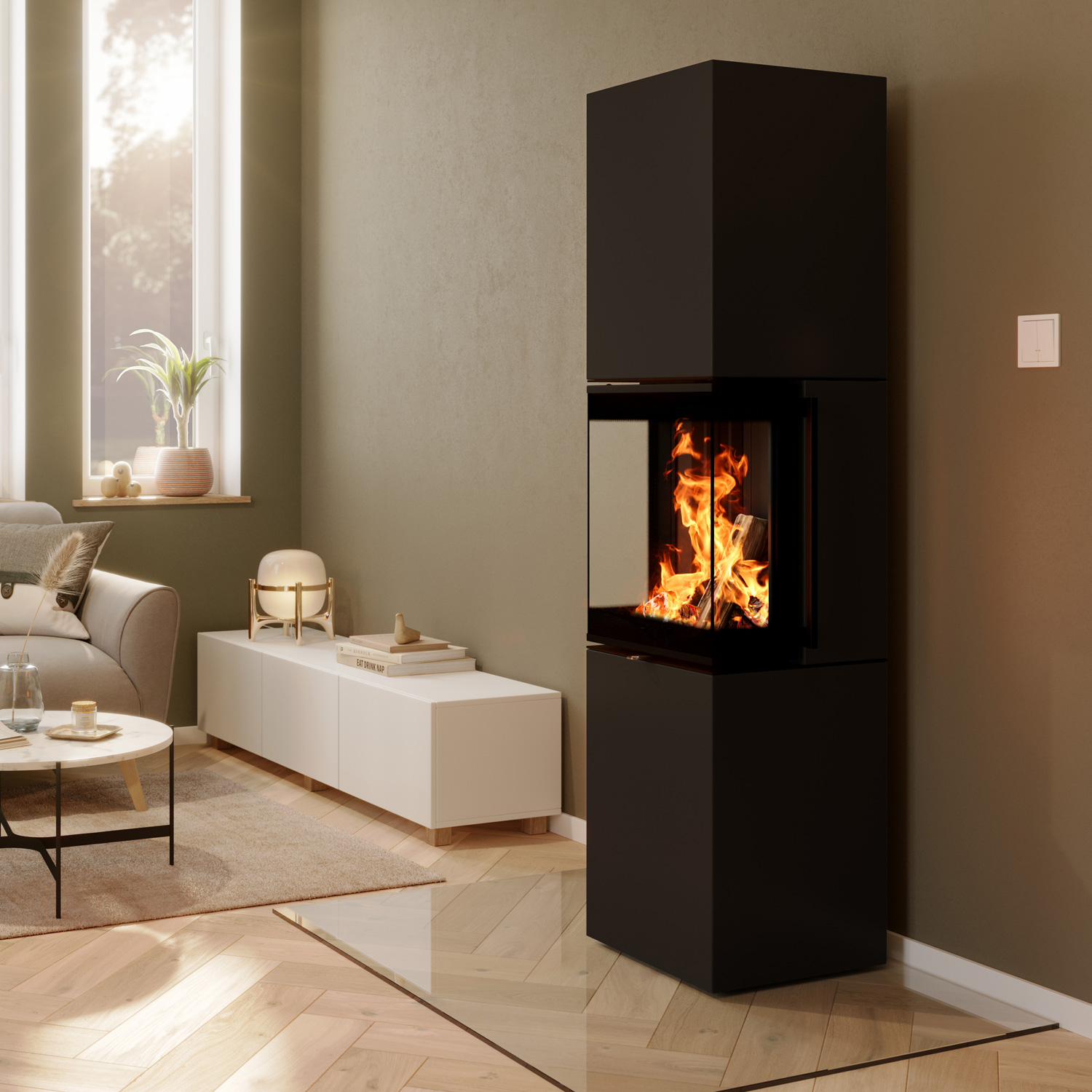 Spartherm Trico L RLU Kaminofen Nero Spartherm Trico L RLU Kaminofen Nero