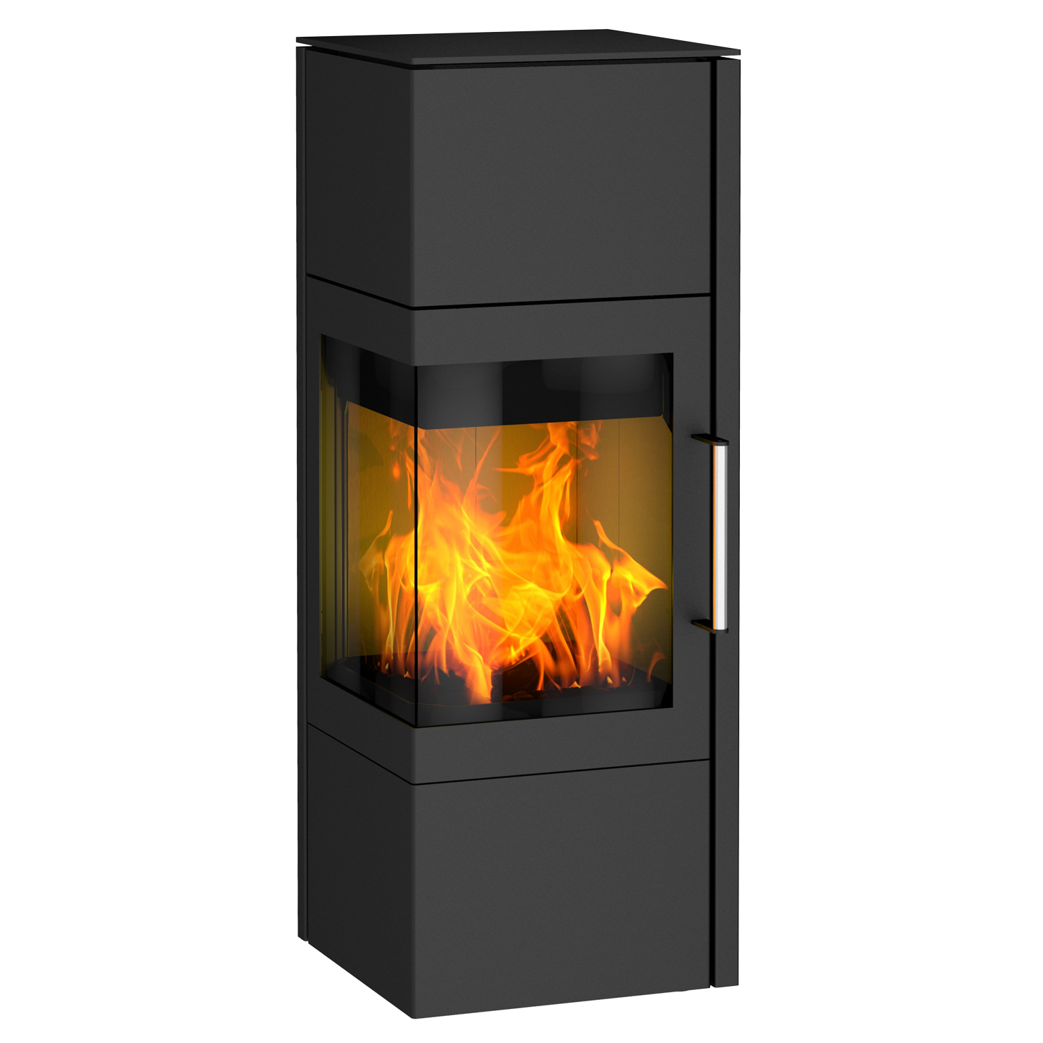 Cheminée Royale Poêle à bois Acier Noir
