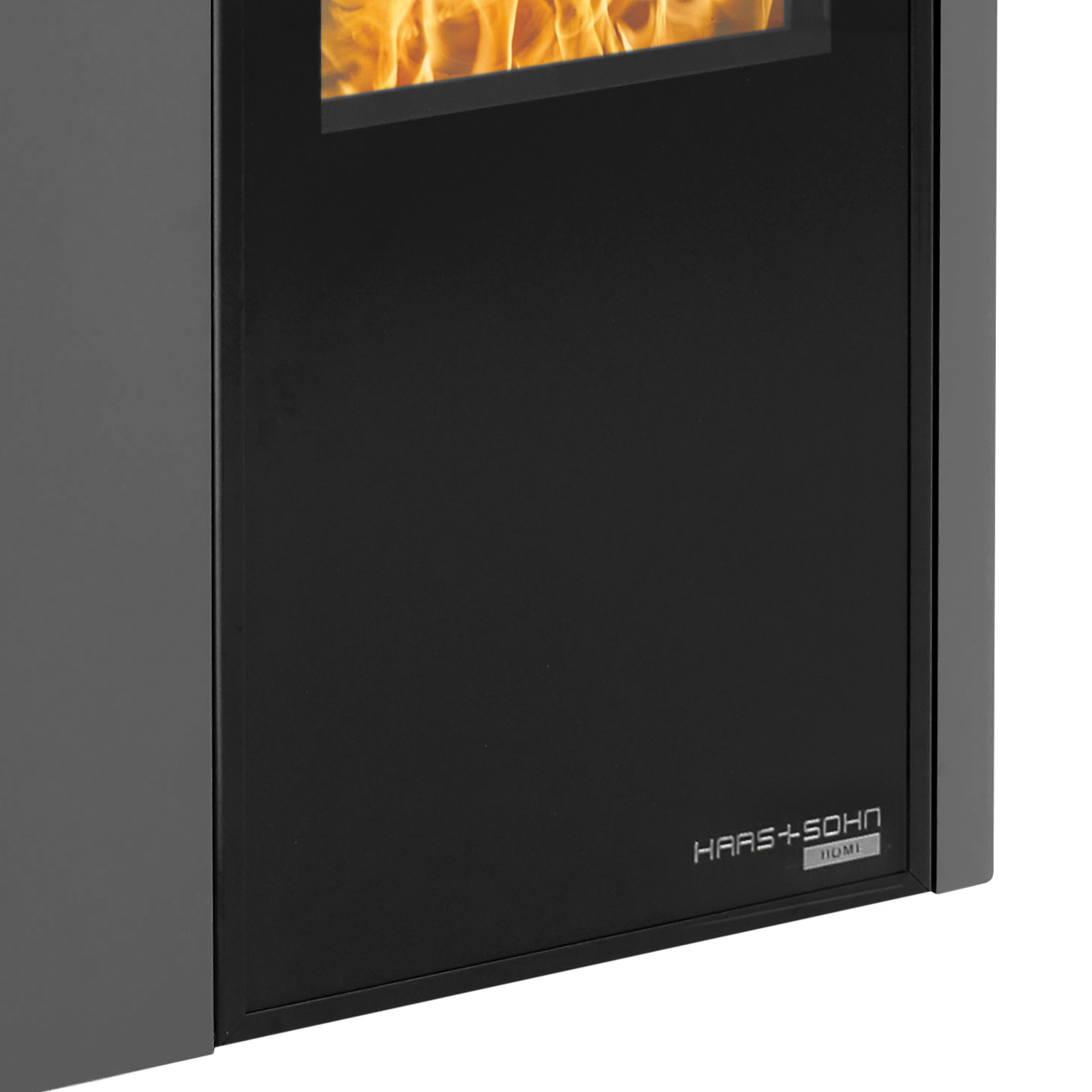 Haas+Sohn HSP 8 Home II 445.08 poêle à granulés Perl-Noir | Façade Perl-Gris