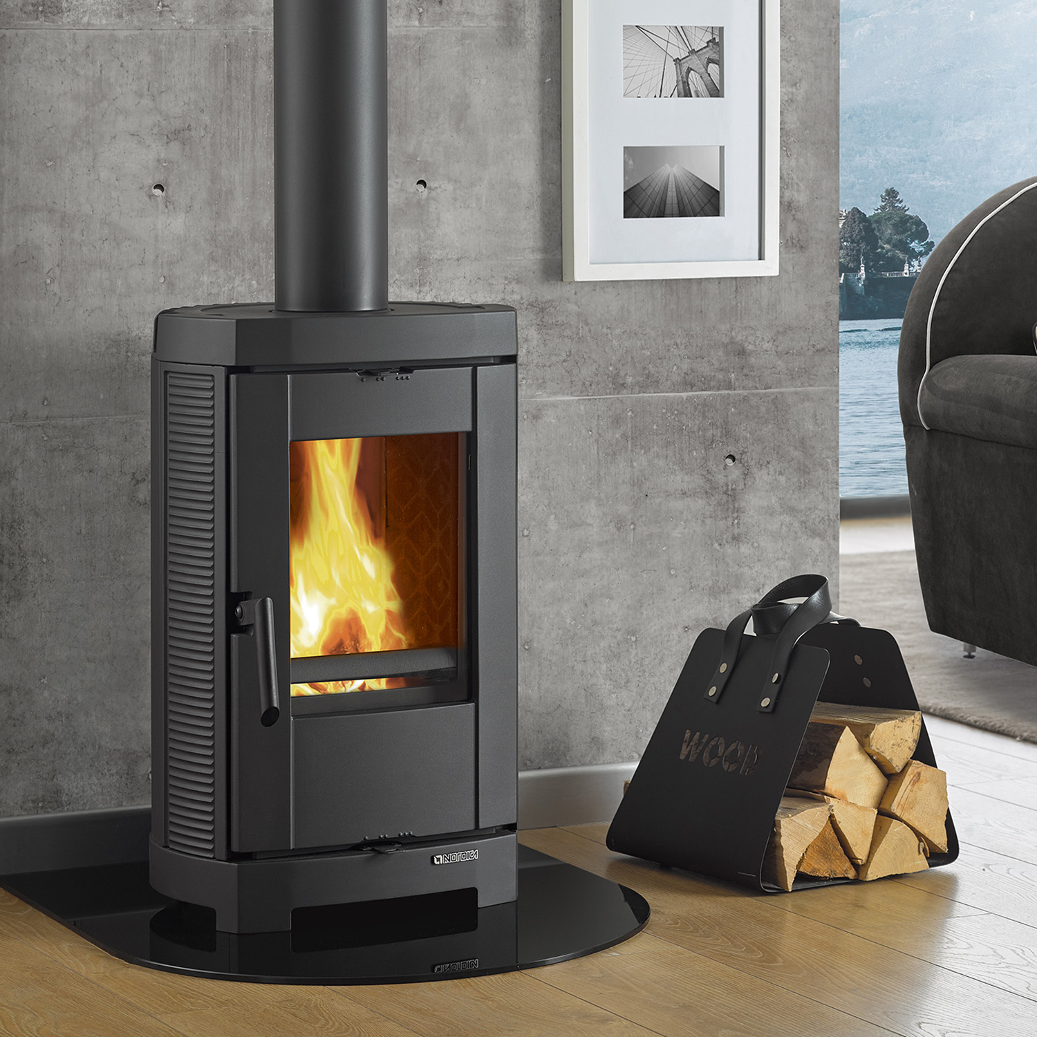 La Nordica Brigitta poêle à bois noir