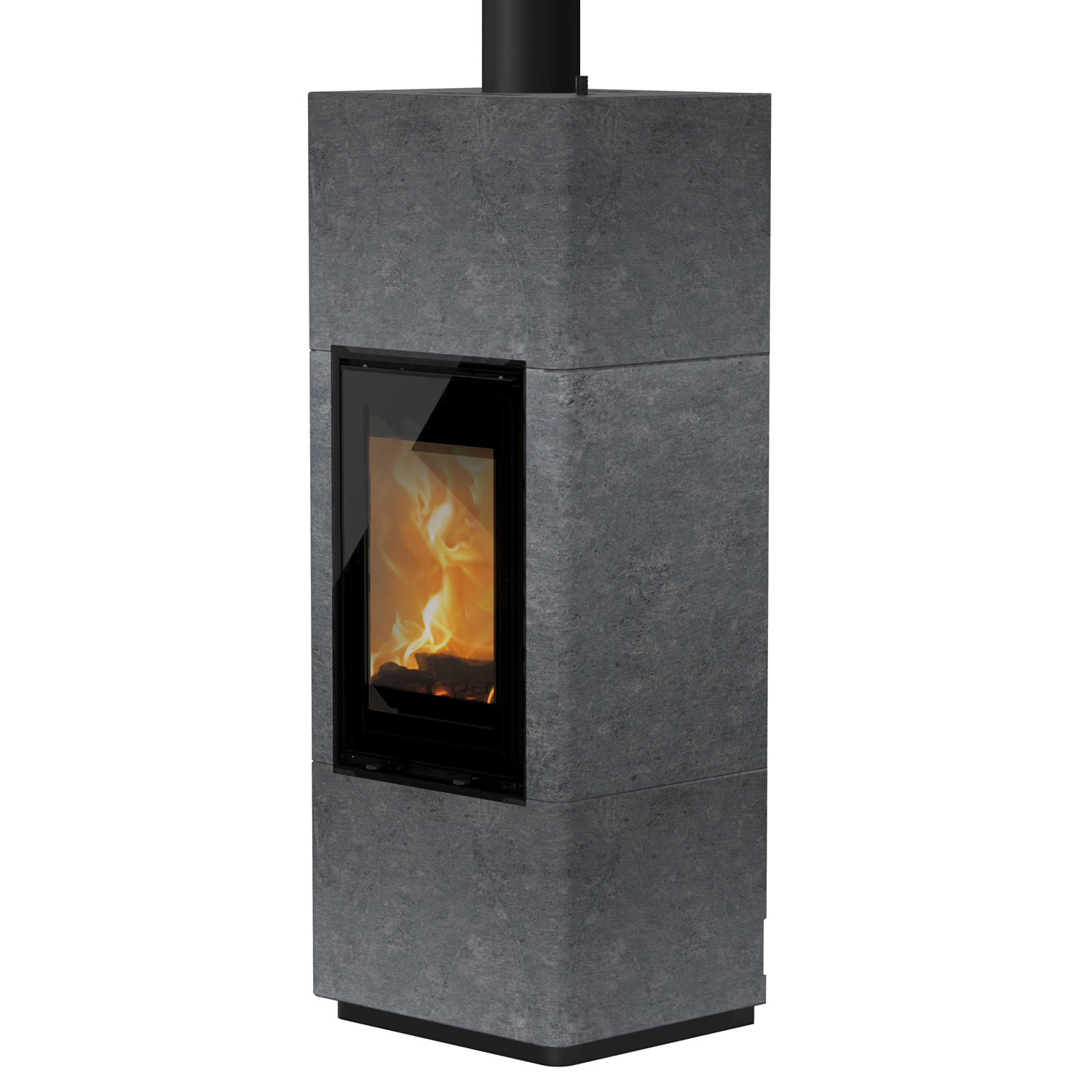 Lotus Beto 700M poêle à bois Magic porte, plaque supérieure gris