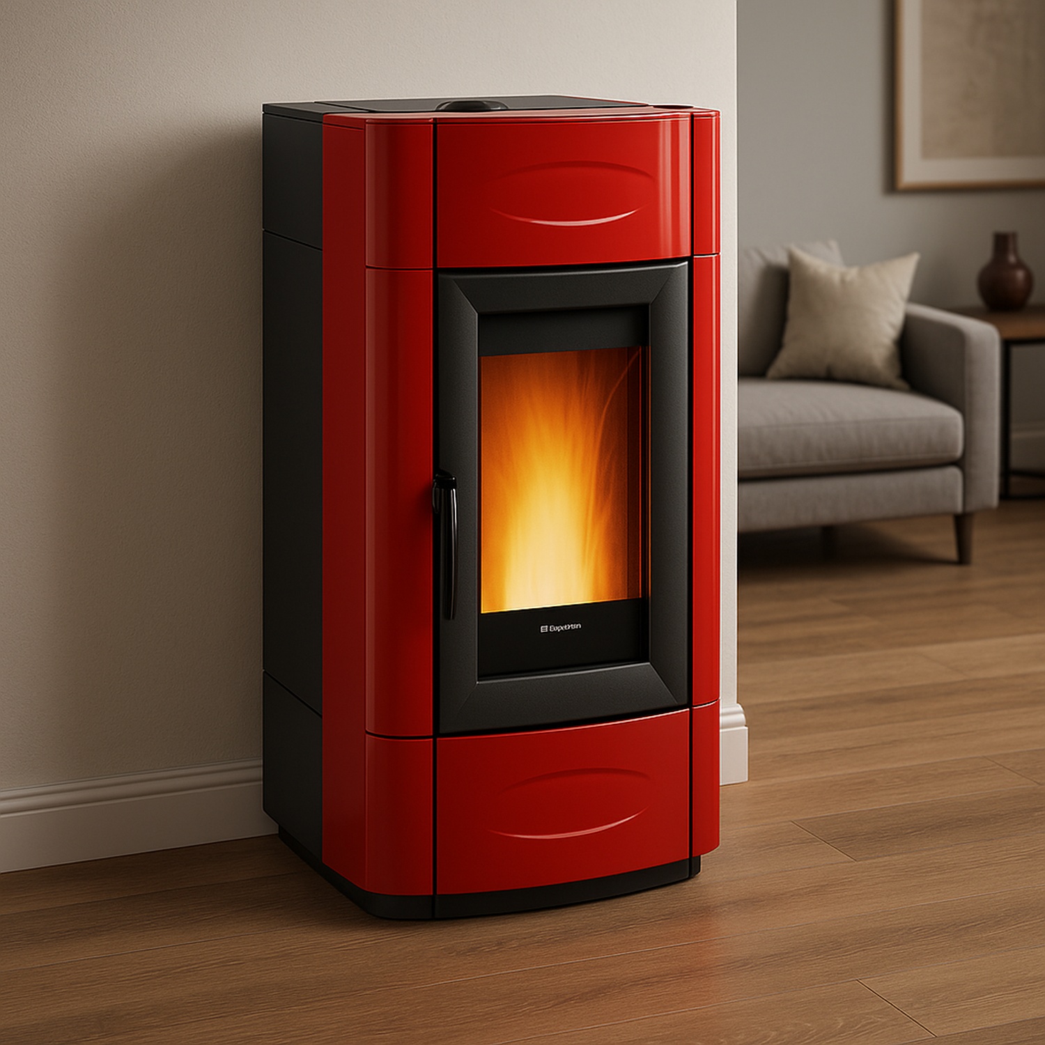 Extraflame ISIDORA IDRO H20 5.0 EVO - Bordeaux poêle à granulés bouilleur EVOLUTION LINE
