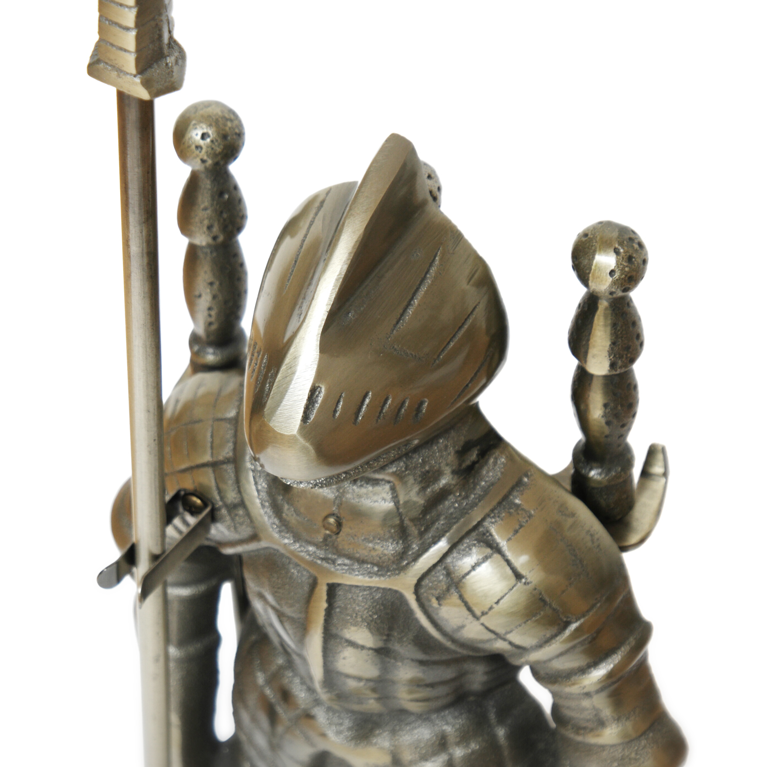 Ensemble d'outils de cheminée Chevalier Kunibert, 4 pièces, 73,5 cm