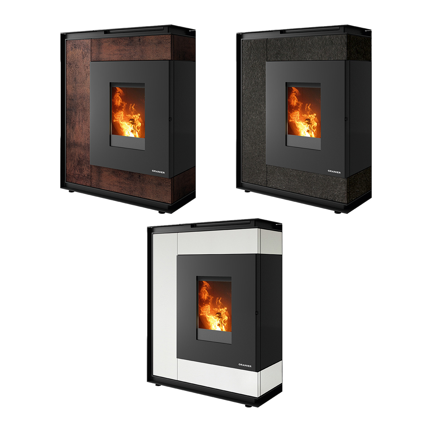 Oranier Boreas poêle à granulés Sintered Stone Korten LAS