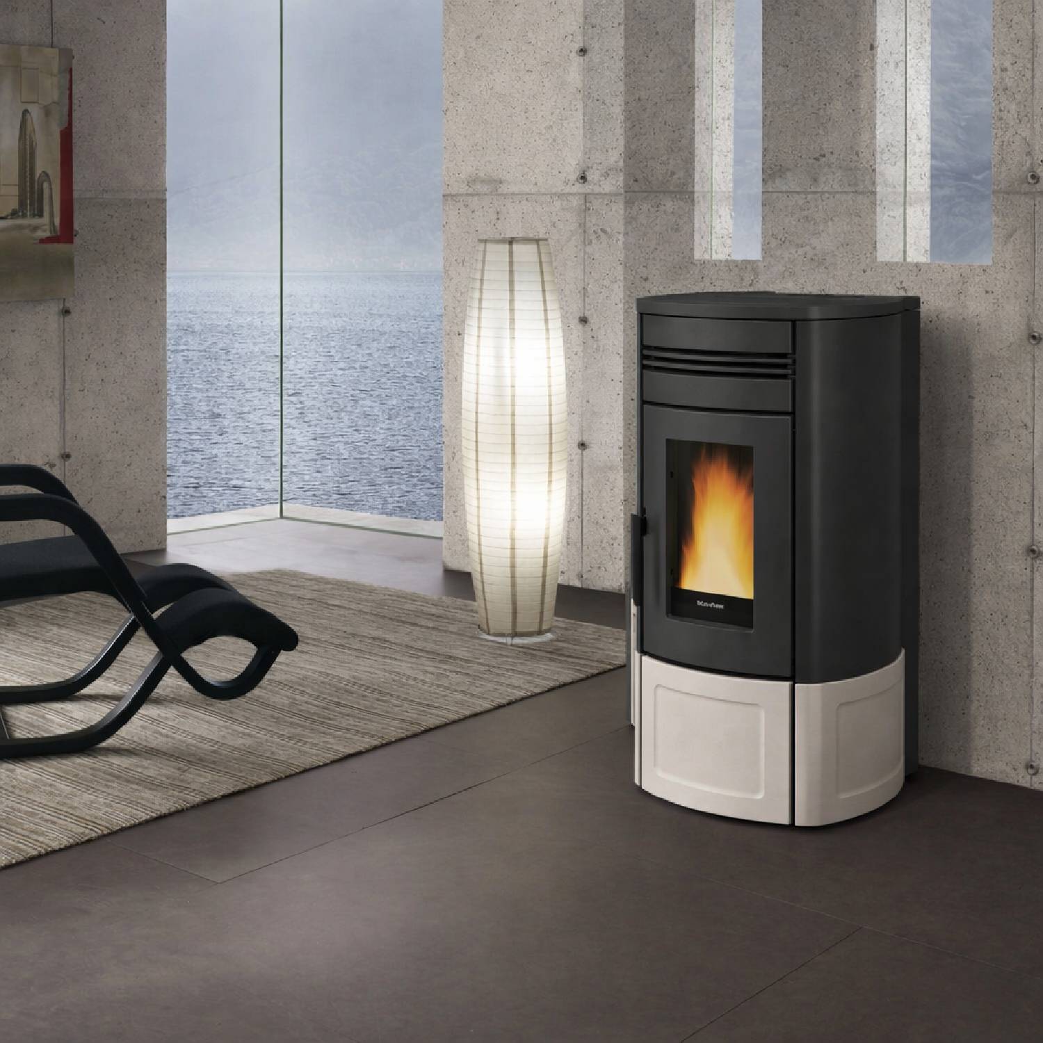 Extraflame NORIS PLUS LUX - Blanc poêle à granulés EVOLUTION LINE