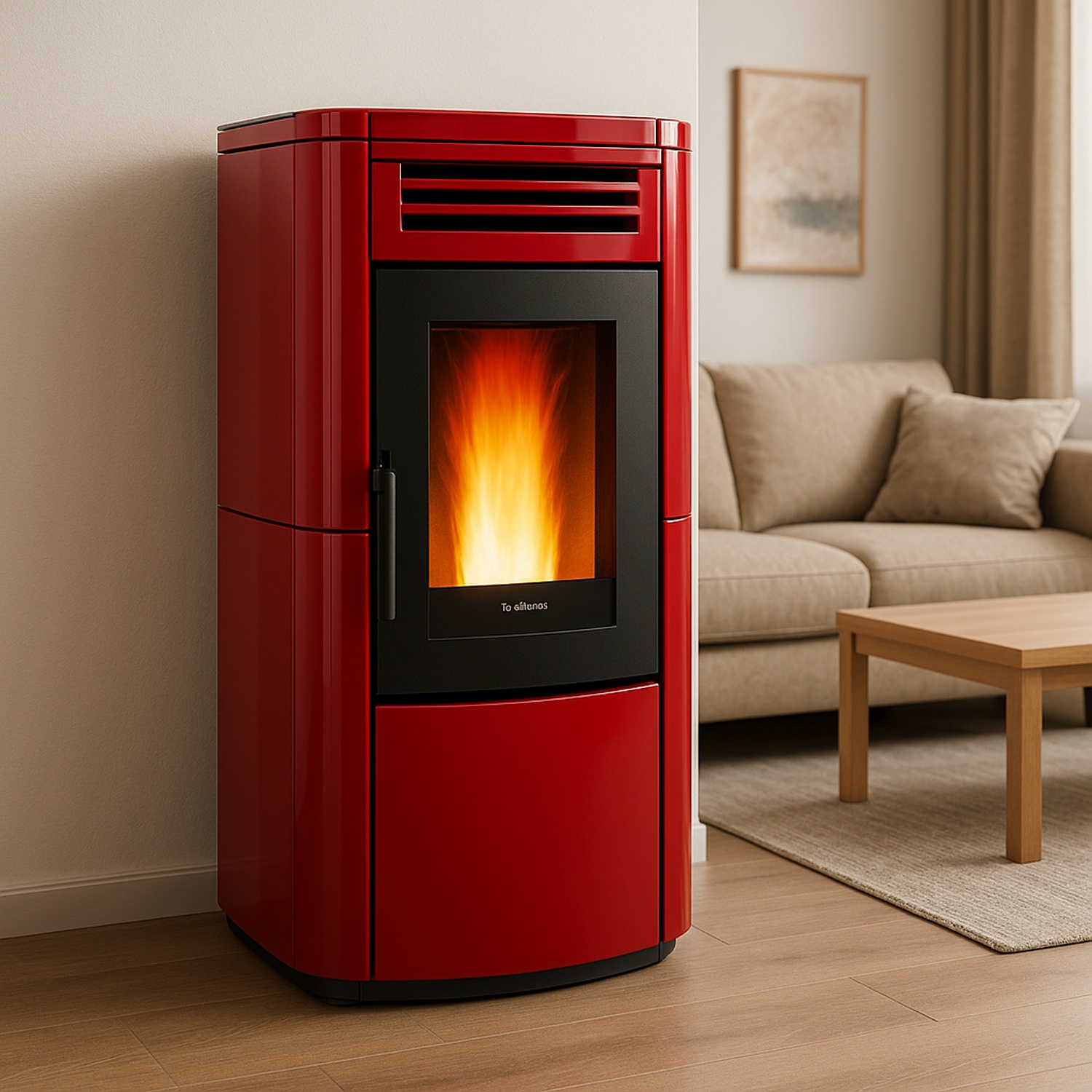 Extraflame TERRY PLUS - Bordeauxrot poêle à granulés EVOLUTION LINE