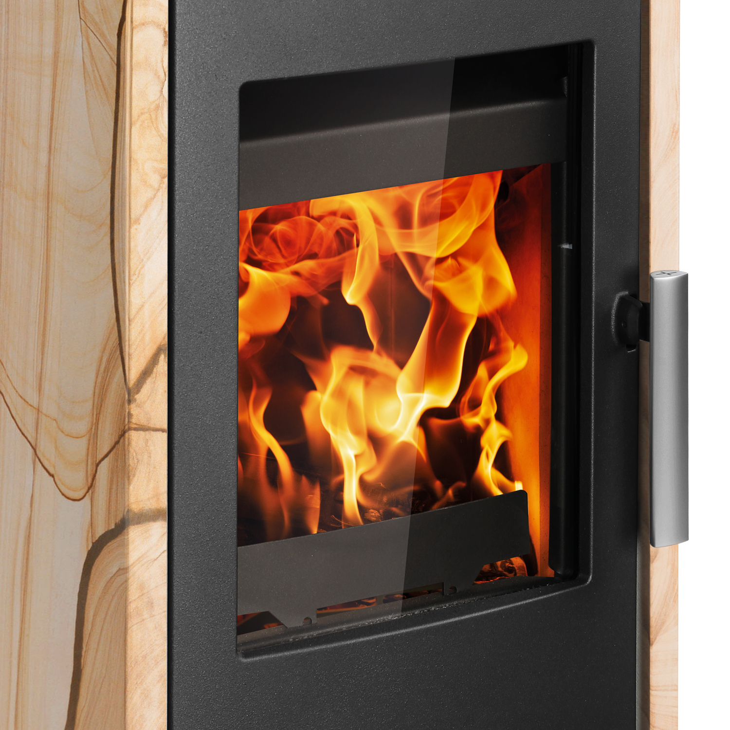 Haas+Sohn Rubus easy Poêle à bois Noir / Woodstone