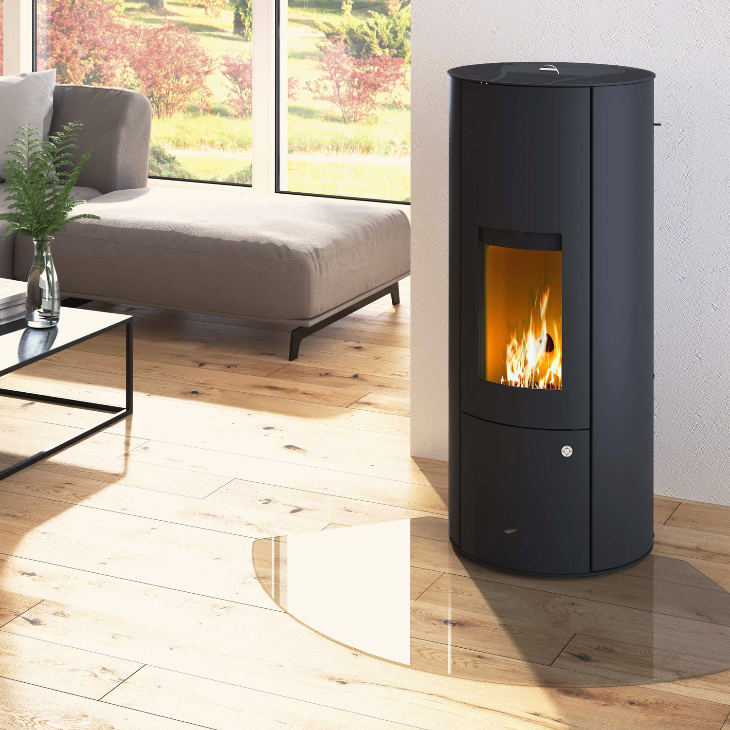 Olsberg Inara 3.0 poêle à granulés acier noir