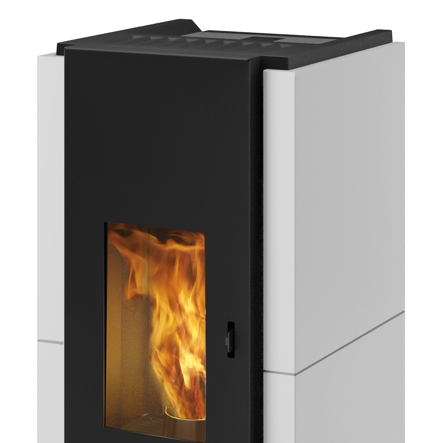 EK63 Zone 80 Evo Poêle à granulés acier blanc