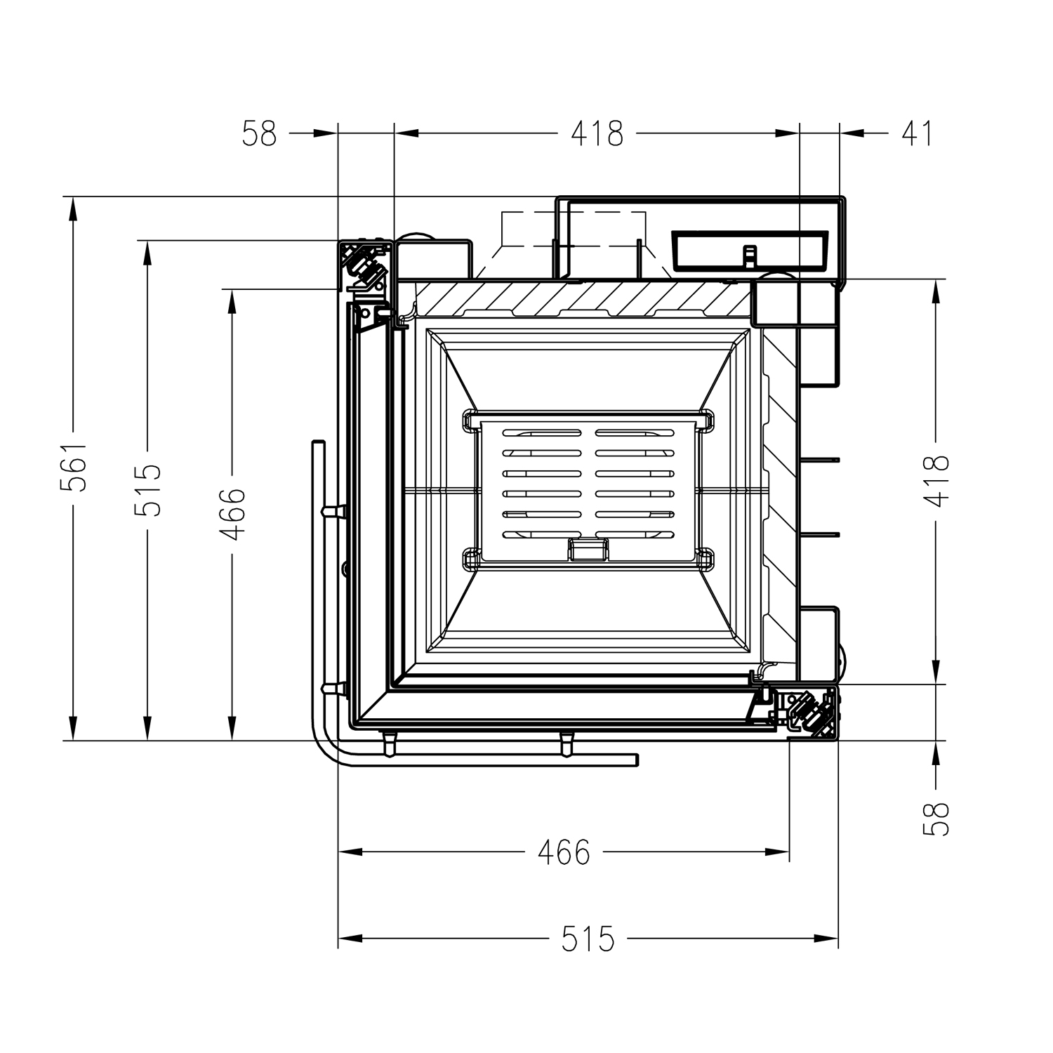 Spartherm Mini 2LRh-4S insert de cheminée d'angle