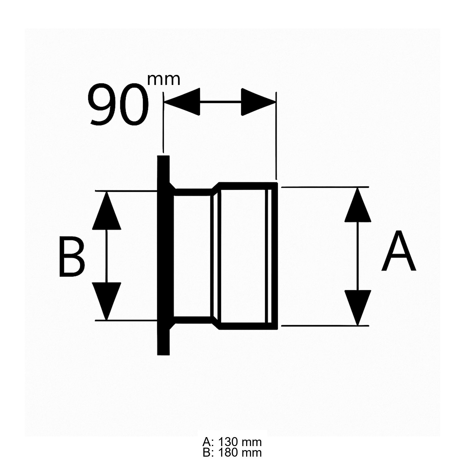 Adaptateur Schiedel modérateur de tirage Ø130 mm pour PRIMA PLUS té pour raccord Ø180 mm simple paroi mat