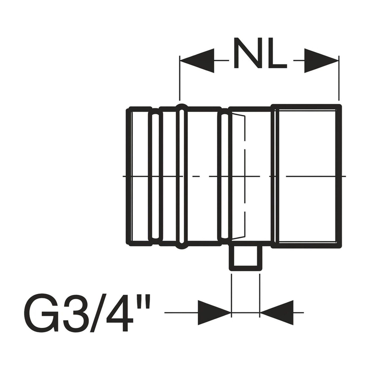 Schiedel Élément de conduit PPL 200 mm avec évacuation des condensats Ø 120 mm
