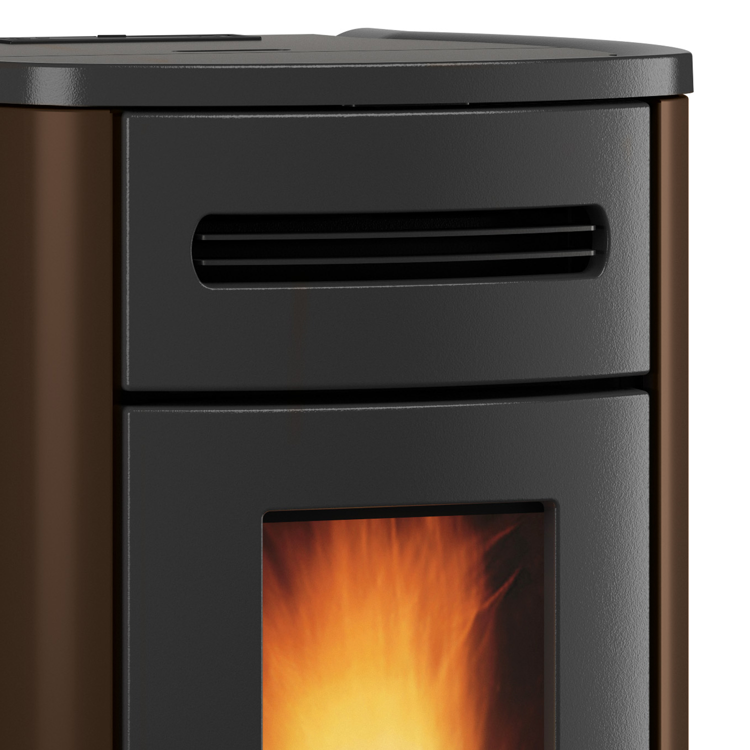 Extraflame Evolution Line Guenda Idro poêle à granulés bouilleur acier bronze