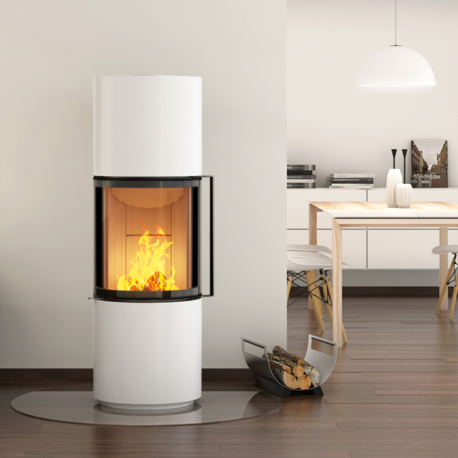Spartherm Passo S RLU Poêle à bois Blanc