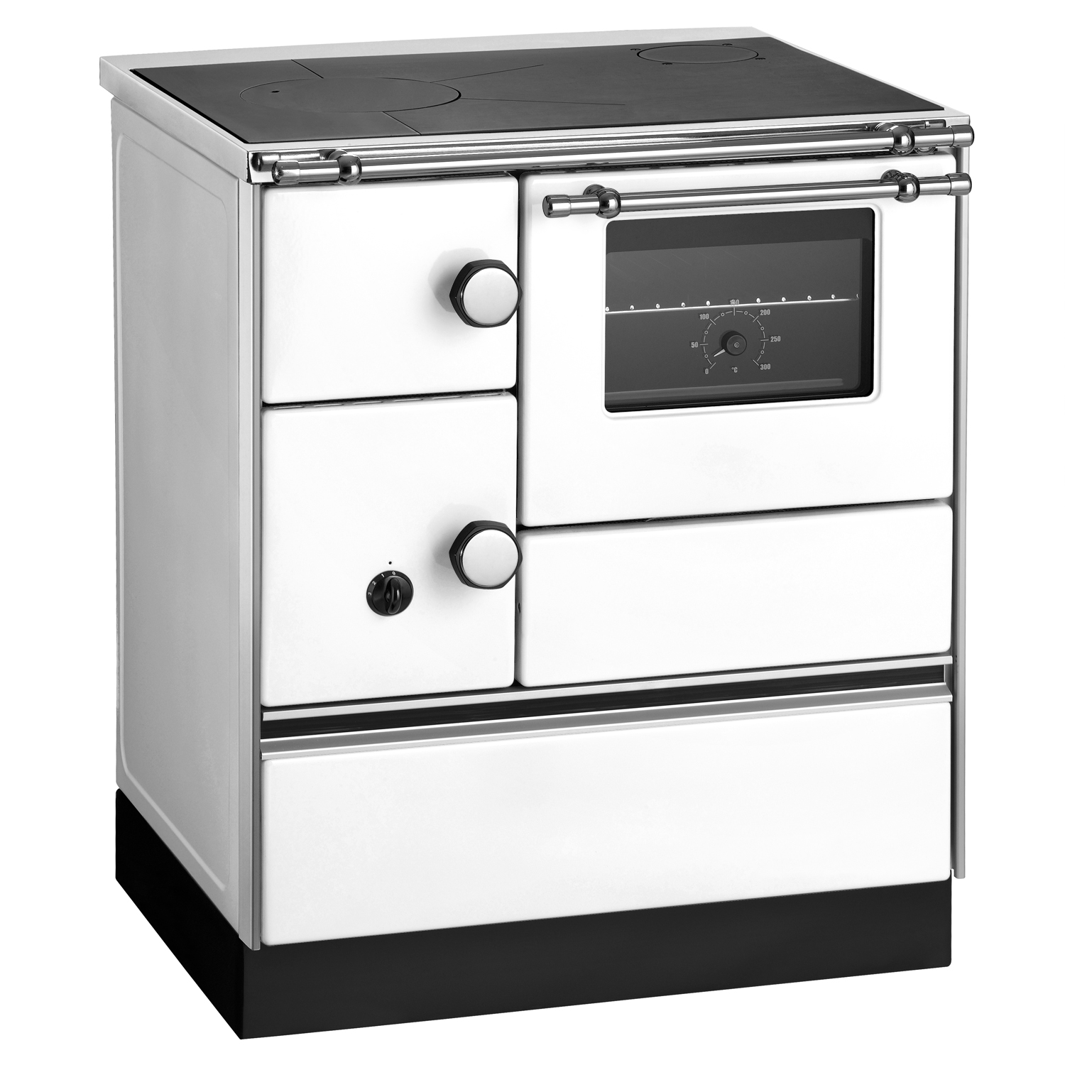 Wamsler K 176 A 70 Cuisinière en acier blanc, four à droite. Wamsler K 176 A 70 Cuisinière en acier blanc, four à droite.