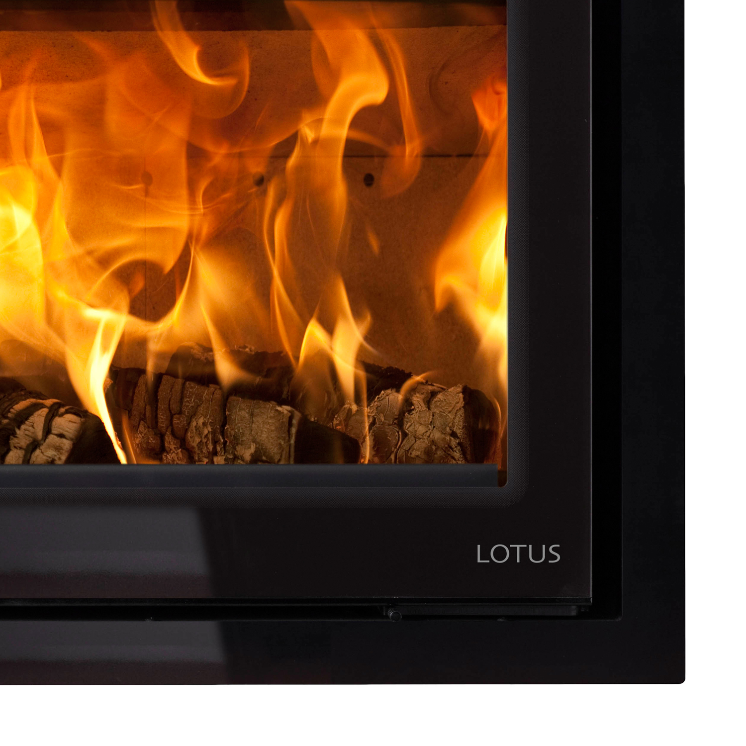 Lotus H570 Insert de cheminée Black Magic / Charnières à gauche