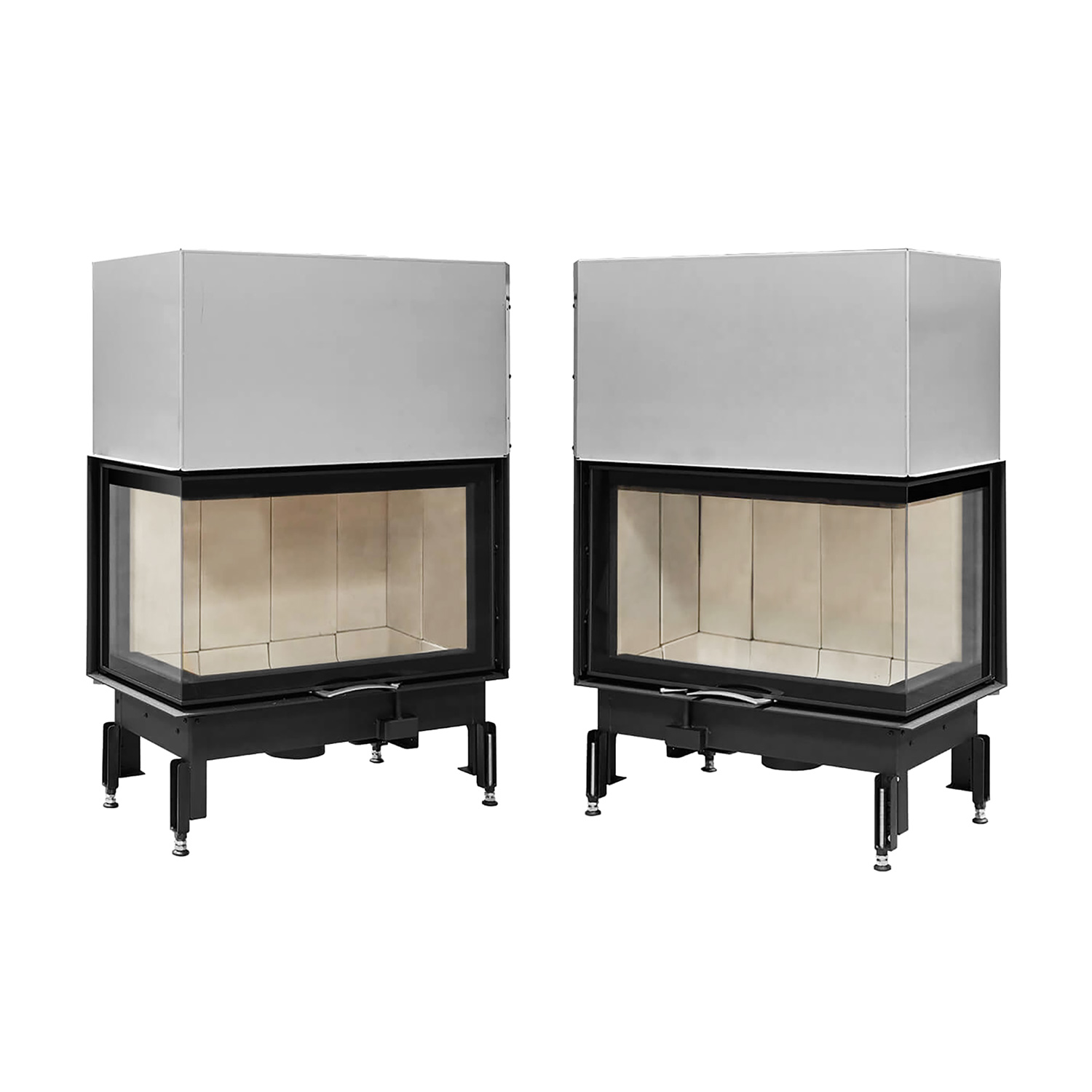 Austroflamm 89x49x57 S 2.0 Insert de cheminée angle droit