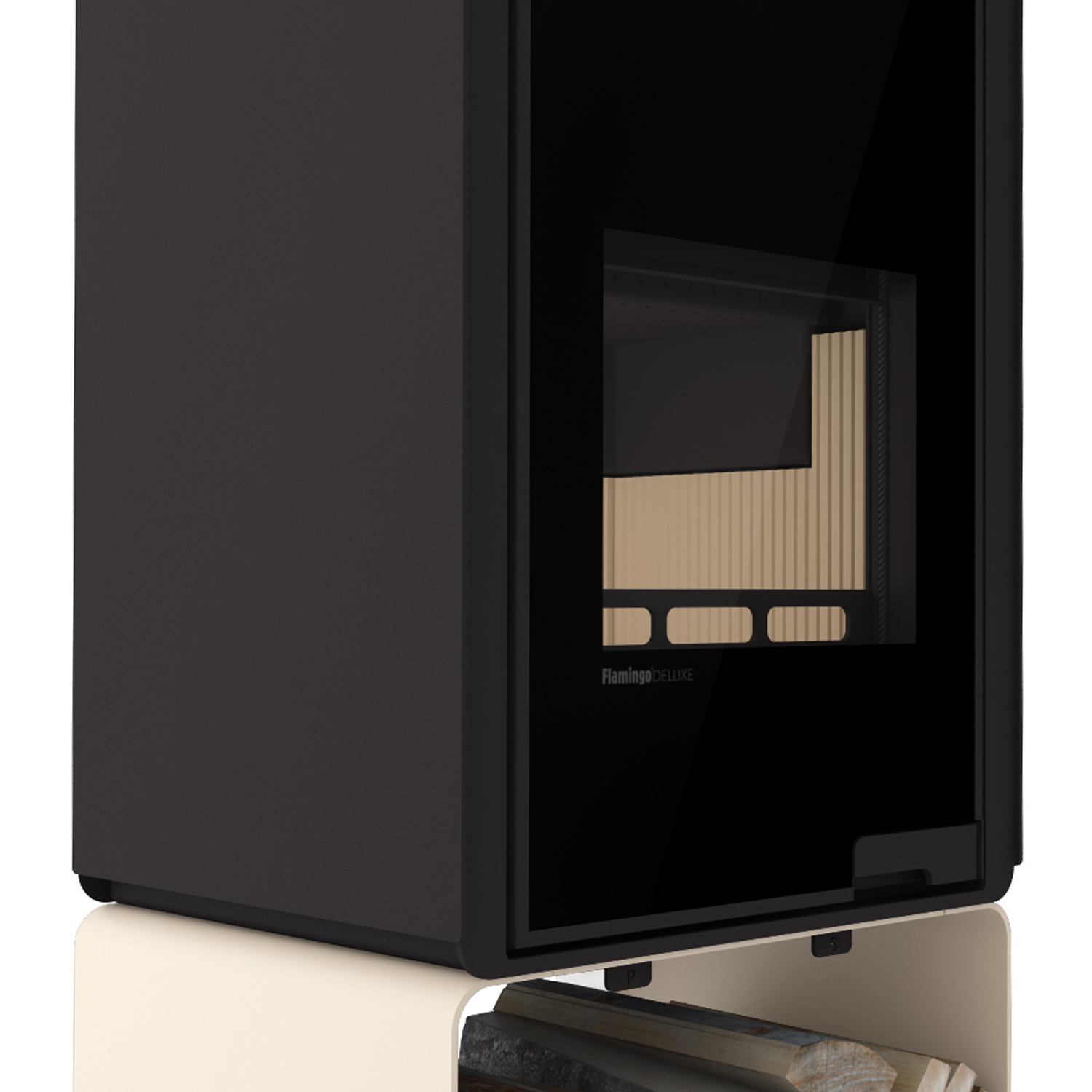 Poêle à bois HS Flamingo Deluxe Pentai Crème