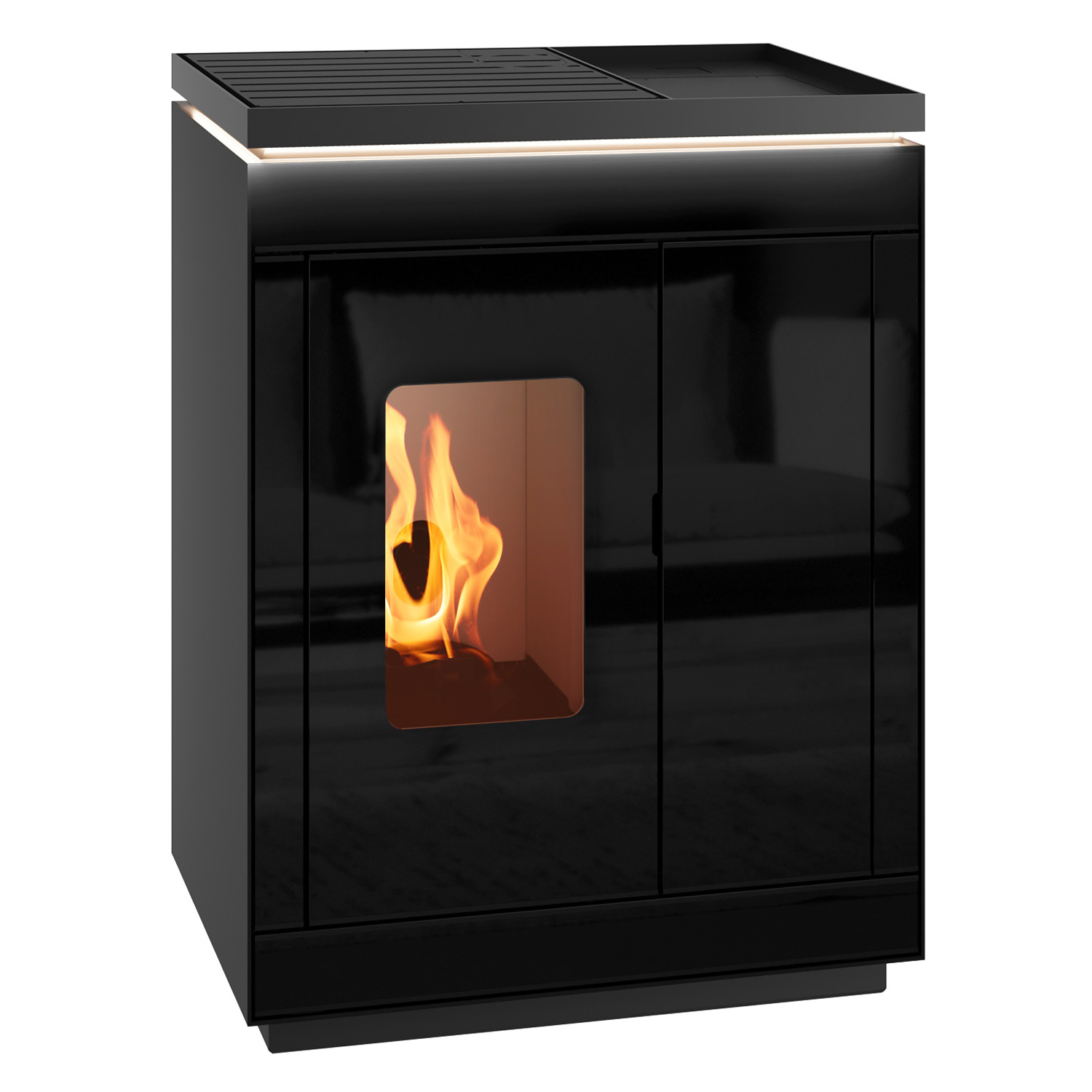 Olsberg Epana poêle à granulés verre noir