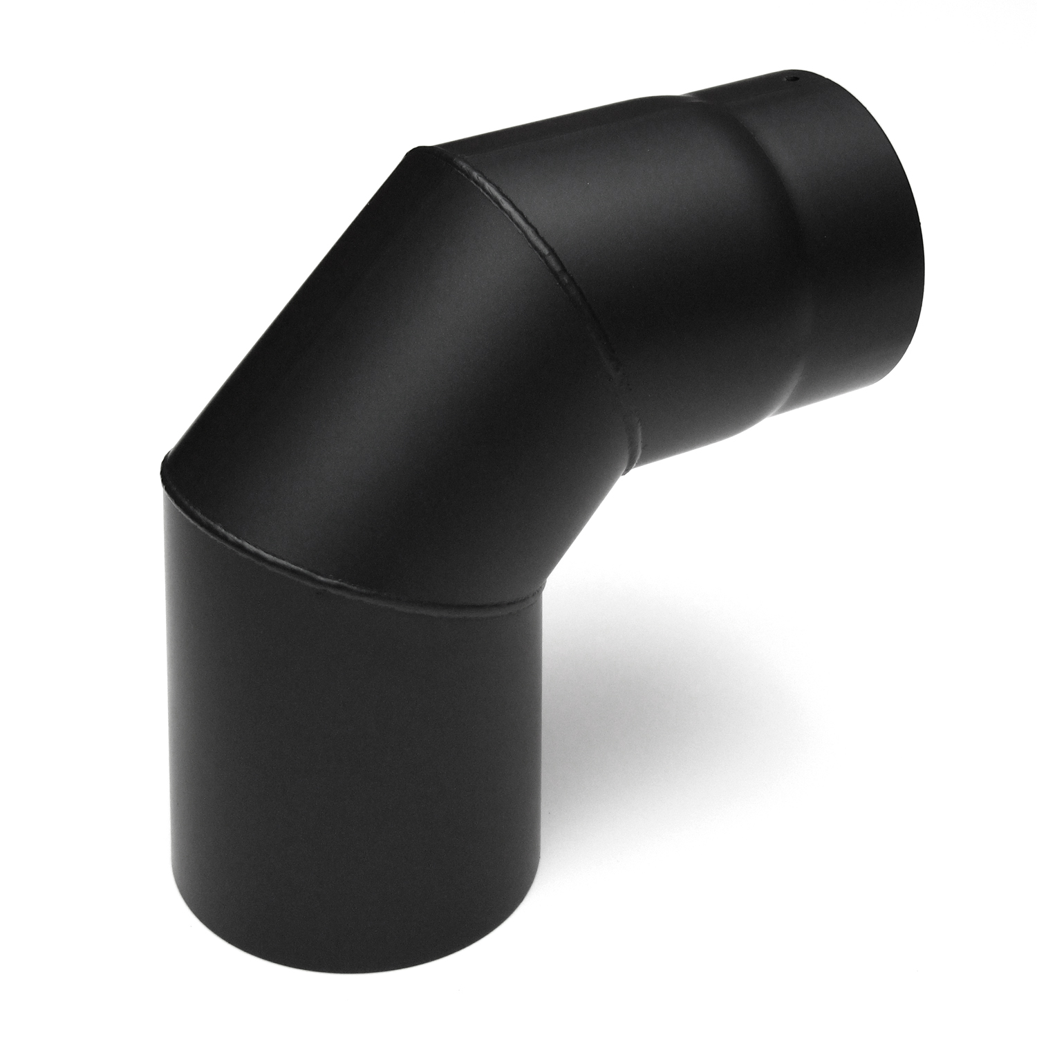 Raik Basic coude de tuyau de fumée 160mm noir 90° sans porte pour tuyau de fumée / conduit de fumée