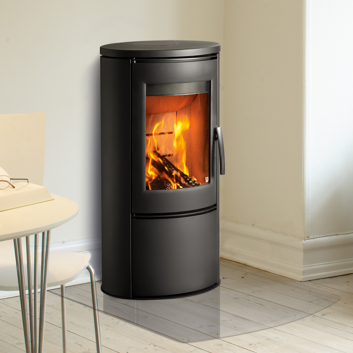 Poêle à bois Varde Shape 2 en acier noir