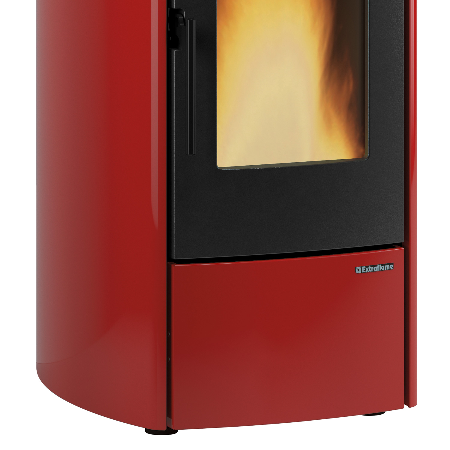 Extraflame Marina Idro H11 poêle à granulés bouilleur acier bordeaux