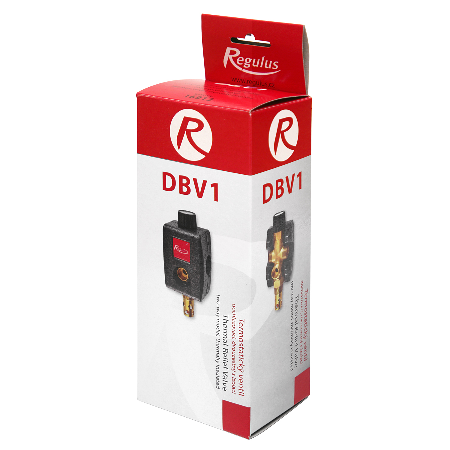 Sécurité thermique de décharge Regulus Vanne thermostatique DBV-1