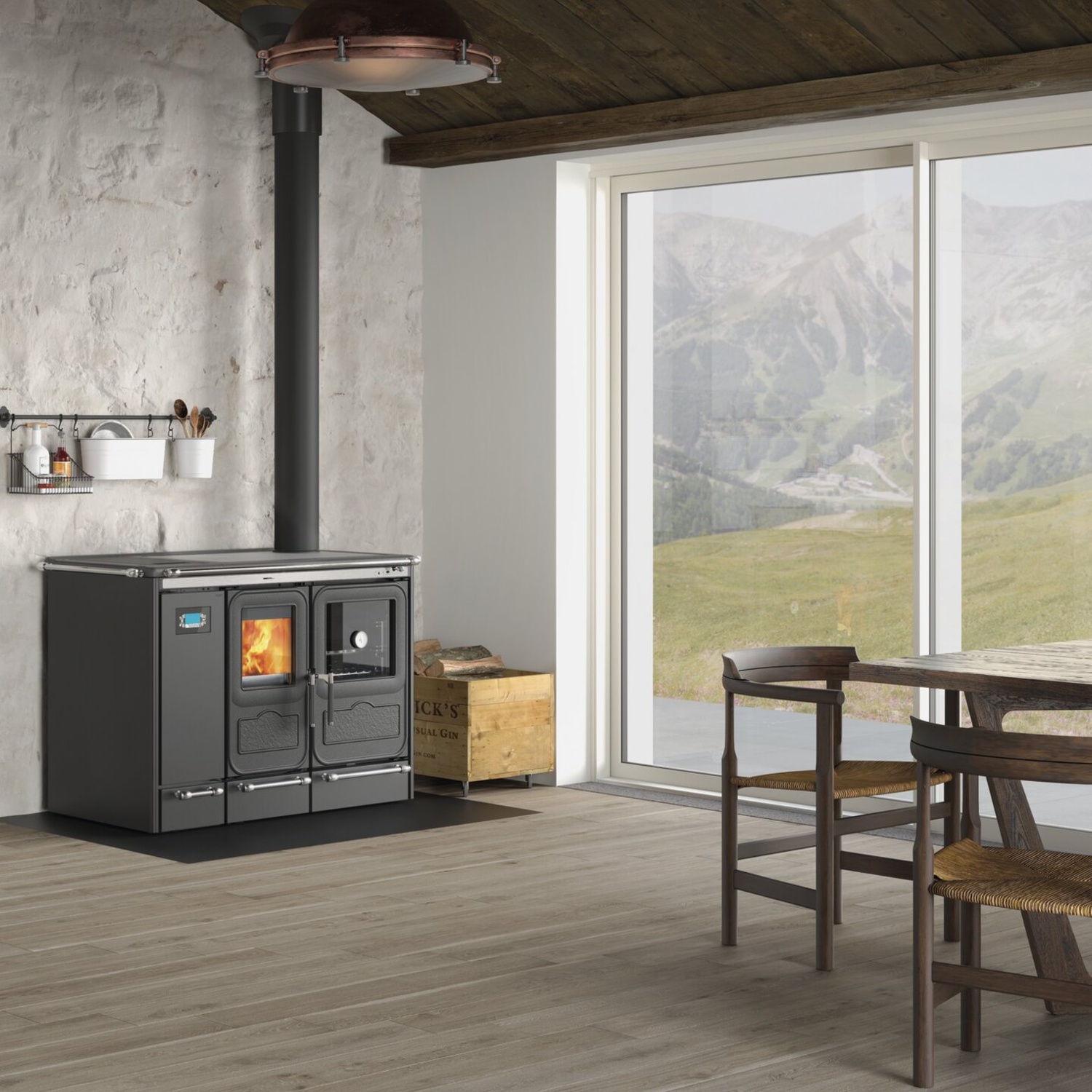 La Nordica SIERRA.16 - anthracite noir poêle à bois