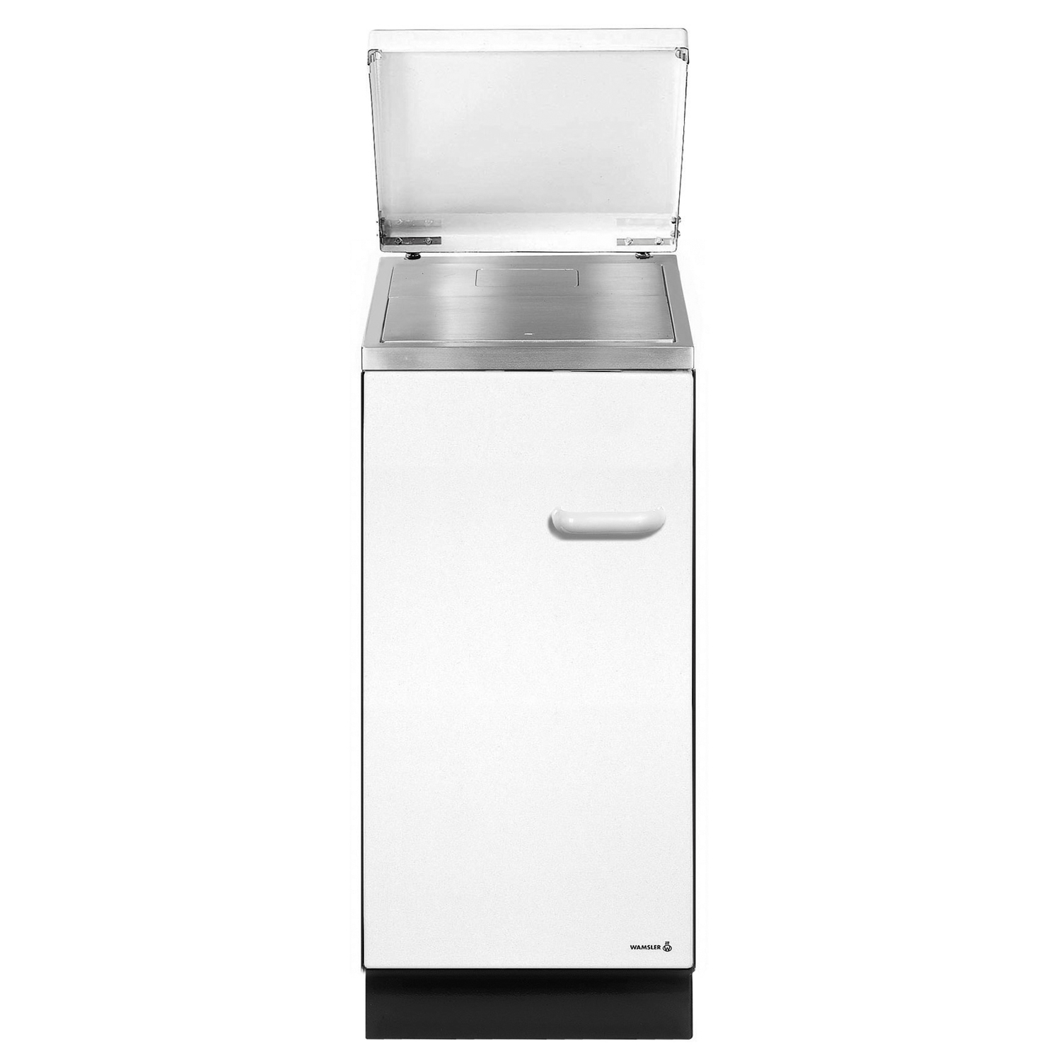 Wamsler K144 C cuisinière d’appoint acier blanc avec plaque en vitrocéramique