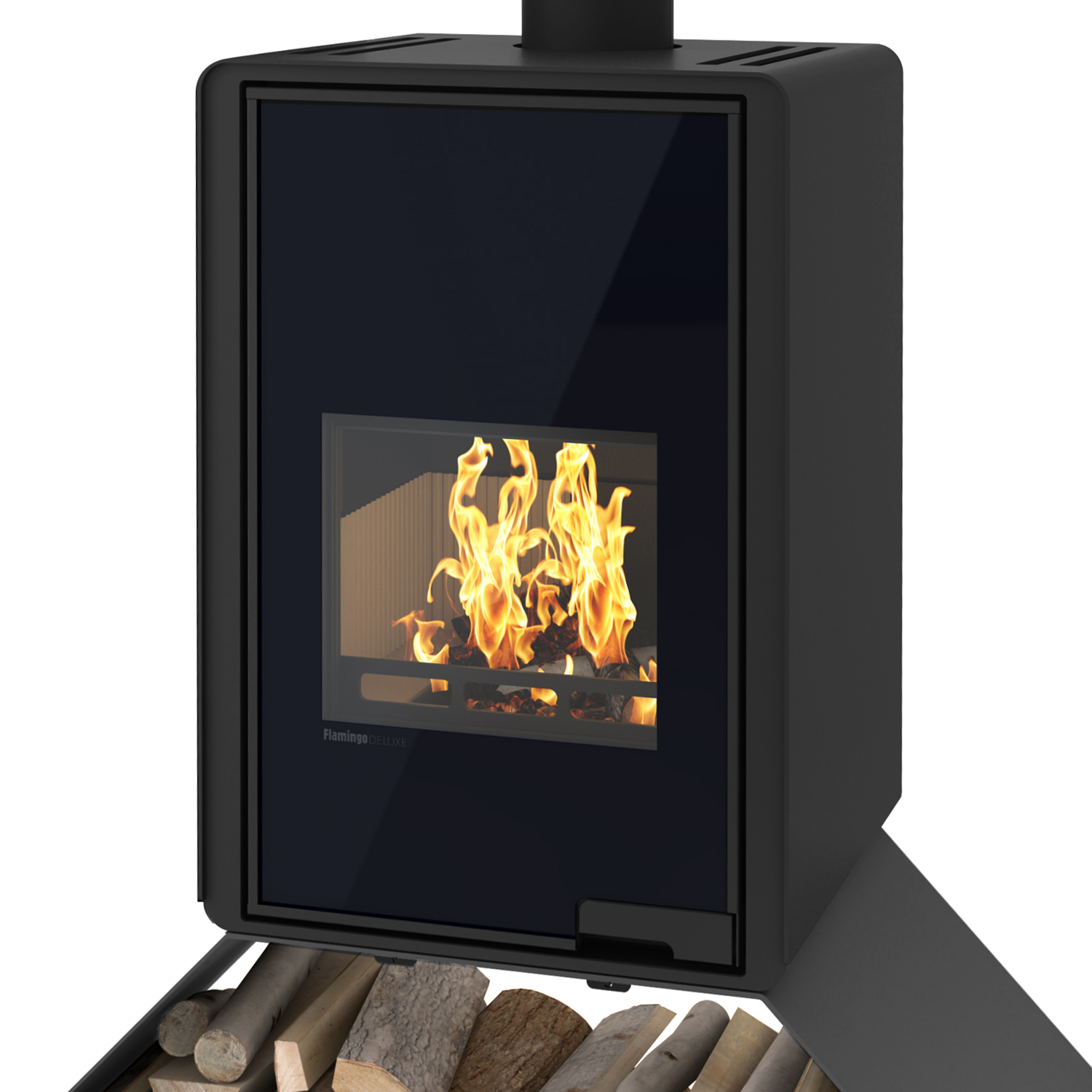 Poêle à bois HS Flamingo Deluxe Senai Noir