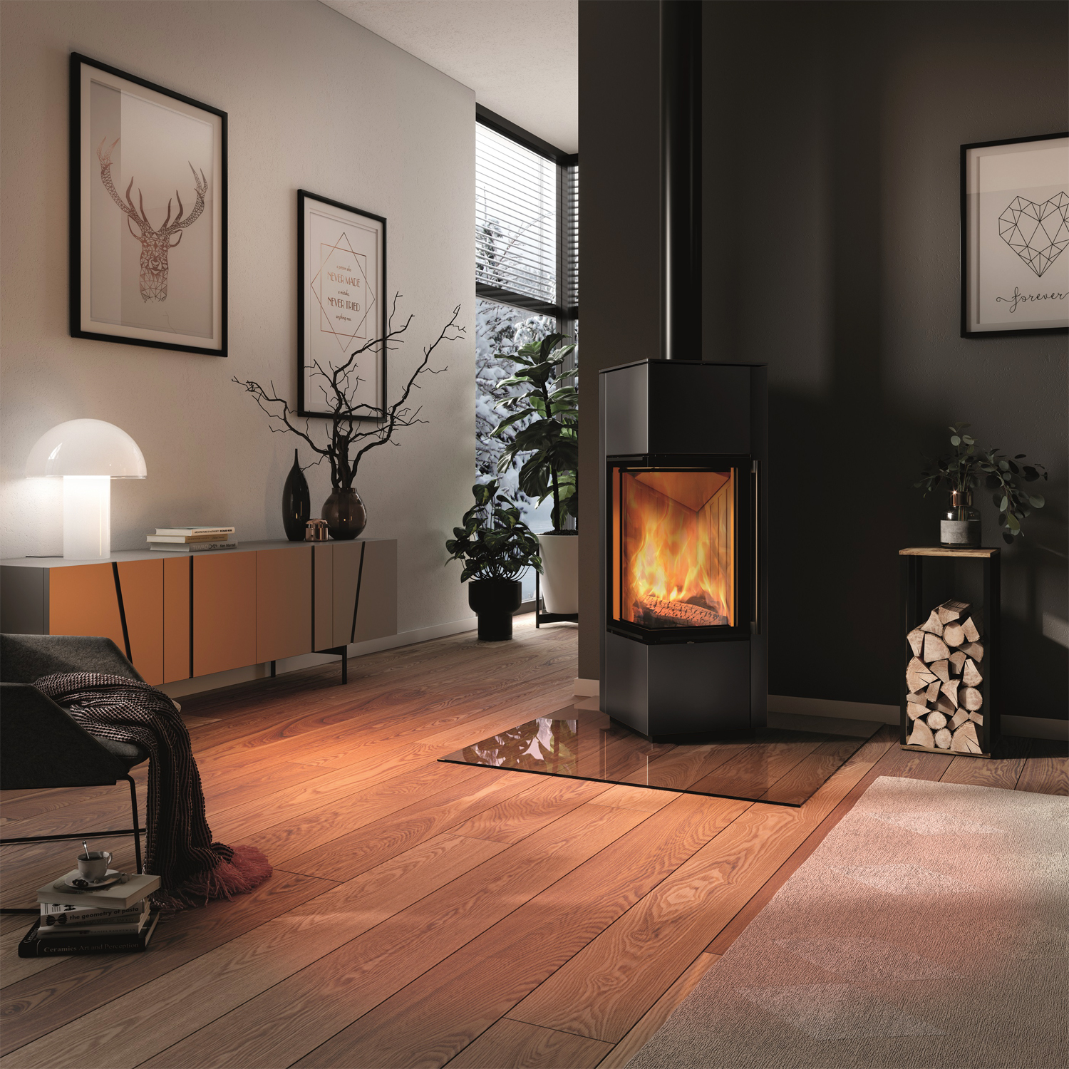 Spartherm Piko S RLU Poêle à bois Nero