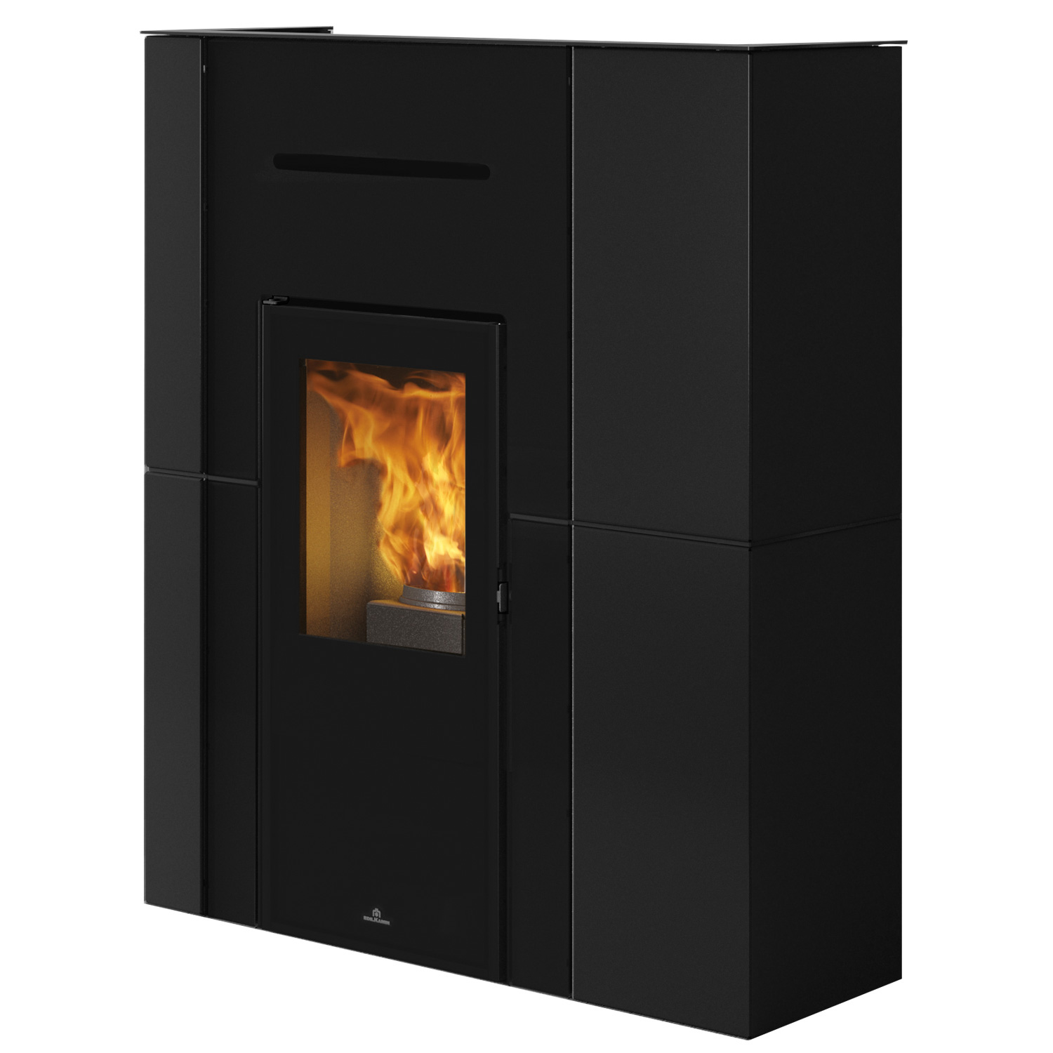 Edilkamin Blade H 15 Evo poêle à granulés bouilleur acier / verre noir