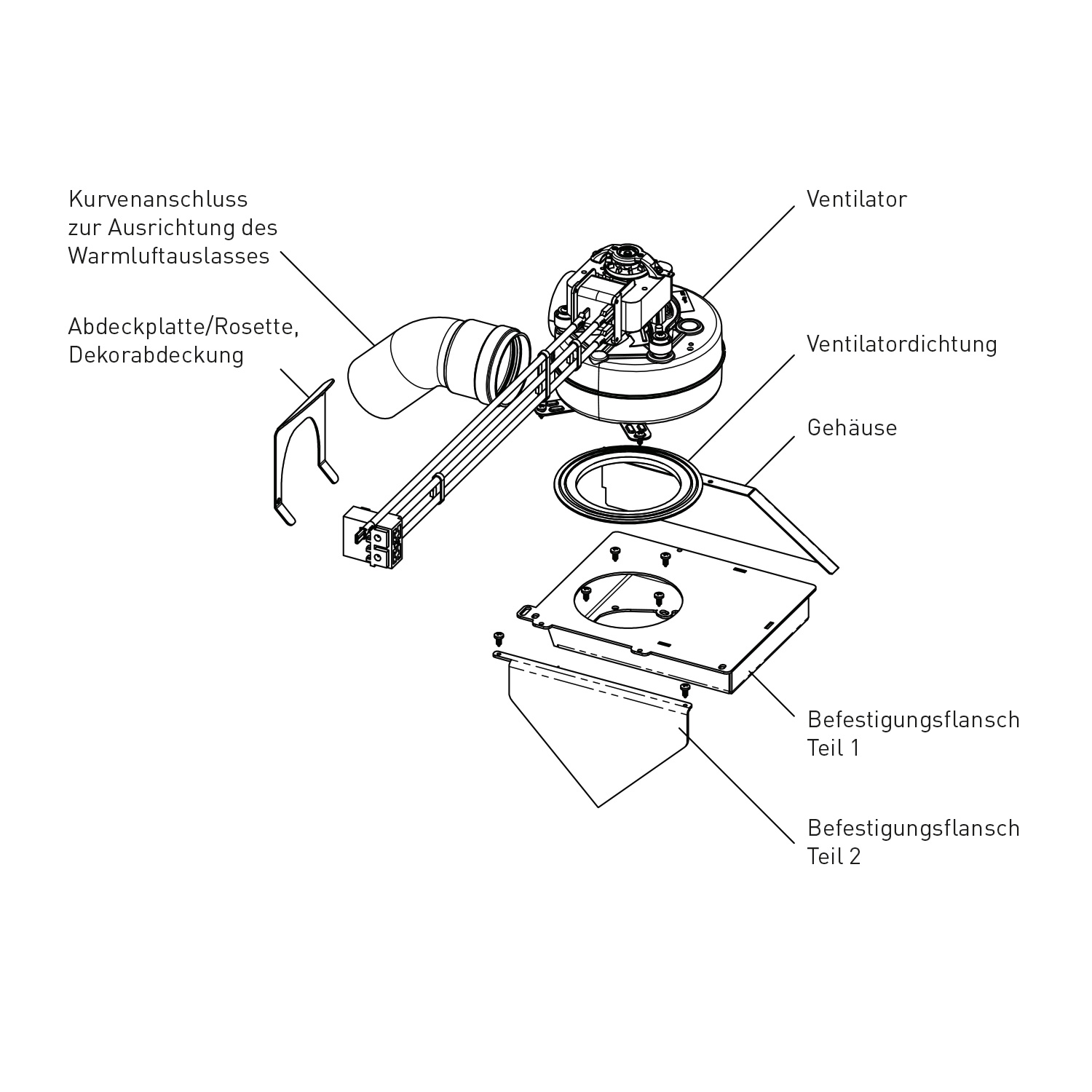 Ventilateur de canalisation Edilkamin Kit pour Blade Up