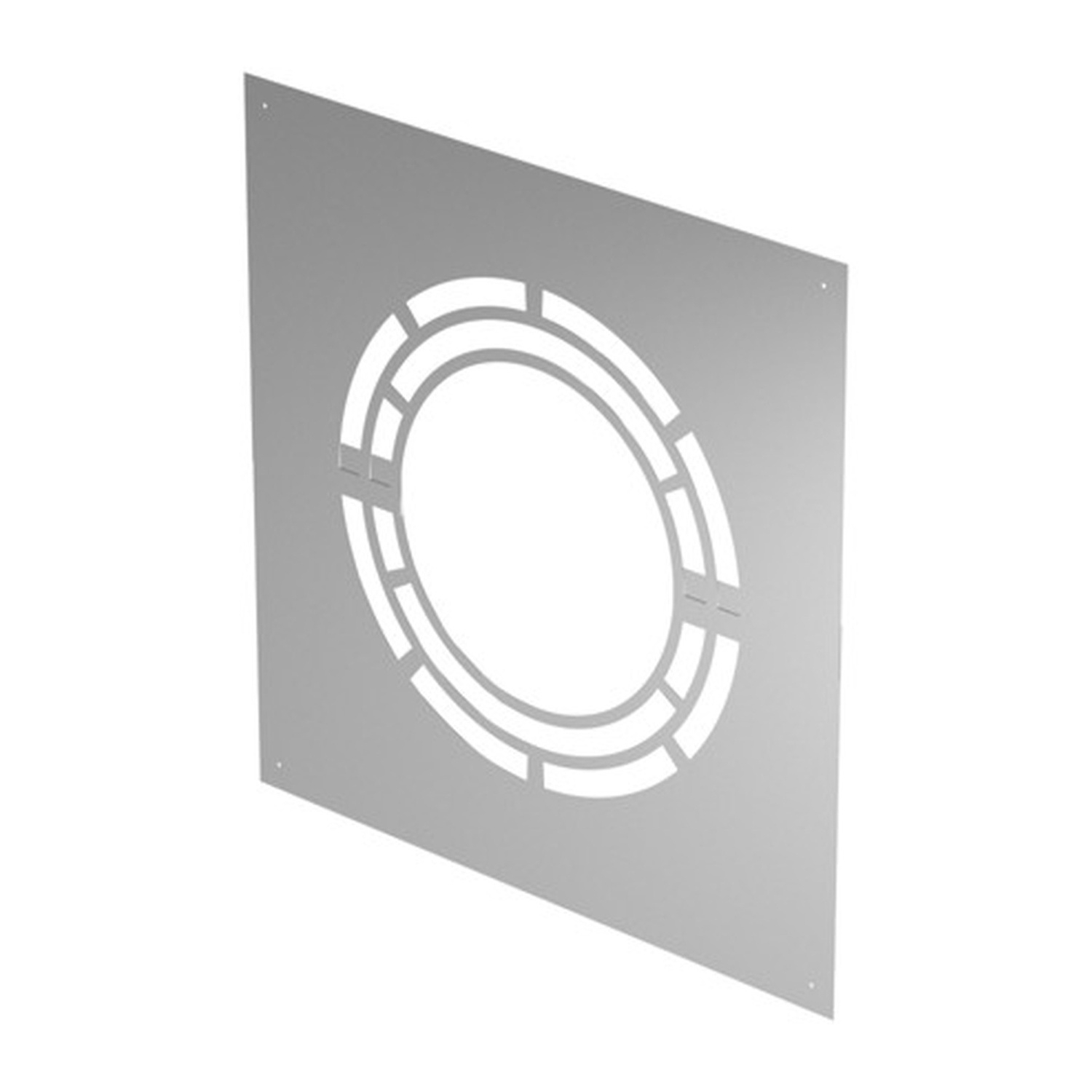 Schiedel cache de finition pour ventilation arrière 0-30° Ø130 mm brillant