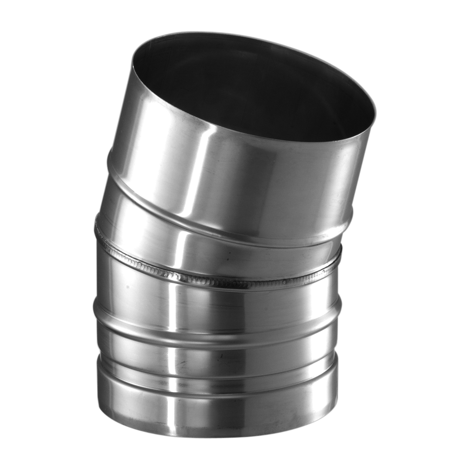 Schiedel PRIMA PLUS coude 15° Ø113 mm simple paroi mat Schiedel PRIMA PLUS coude 15° Ø113 mm simple paroi mat