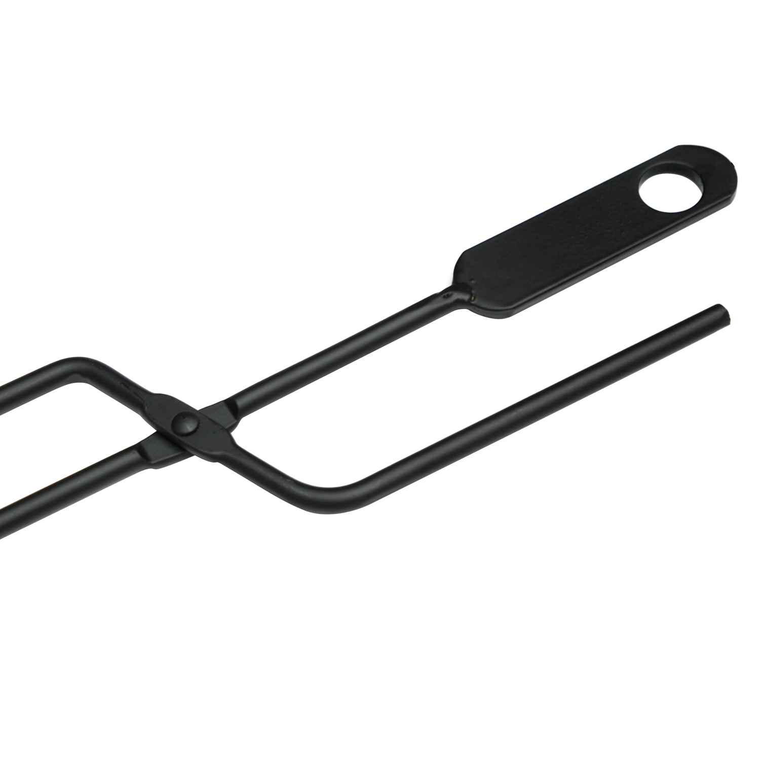 Ensemble d'outils de cheminée Cajus, 4 pièces, en acier inoxydable avec socle en verre, 66 cm