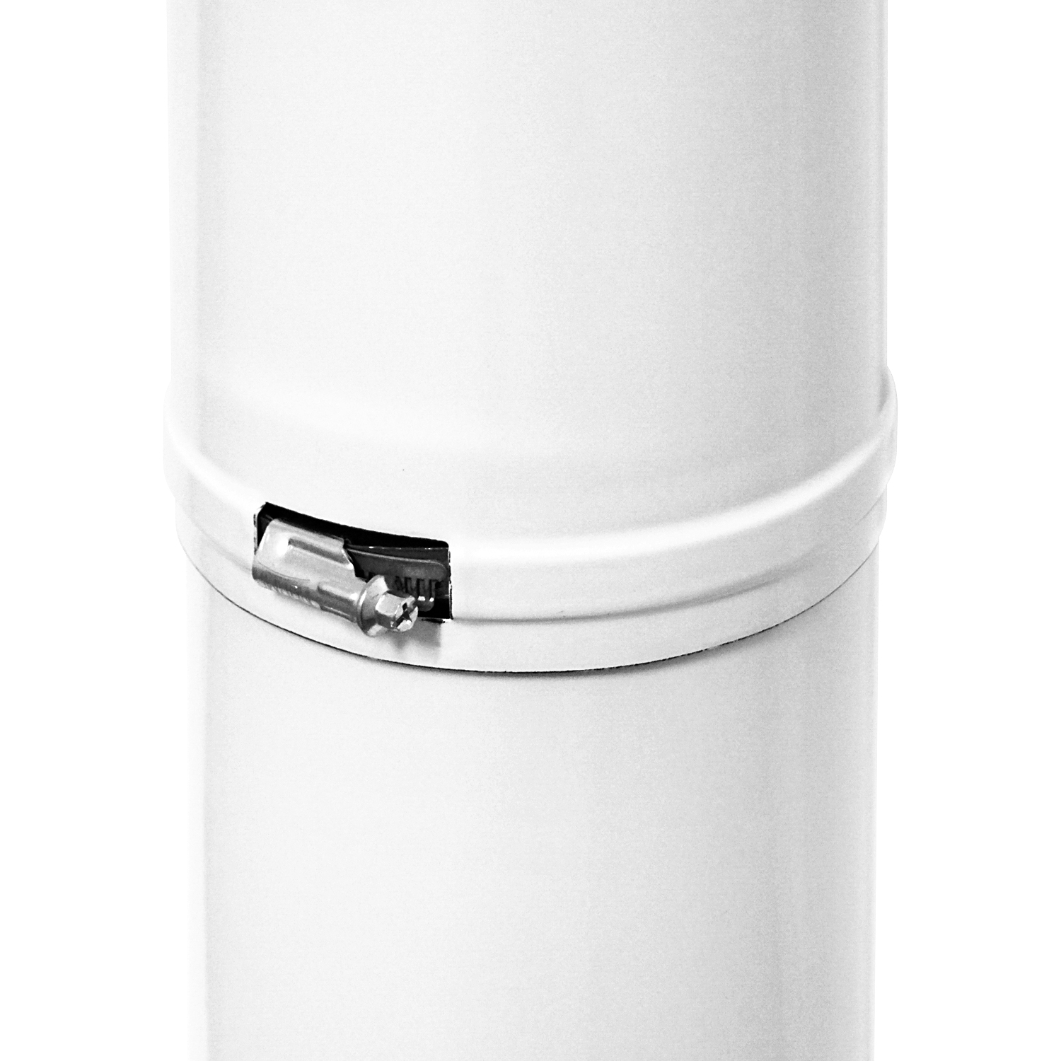 Tube de raccordement / Tuyau de poêle émaillé 150 mm - Tube télescopique blanc