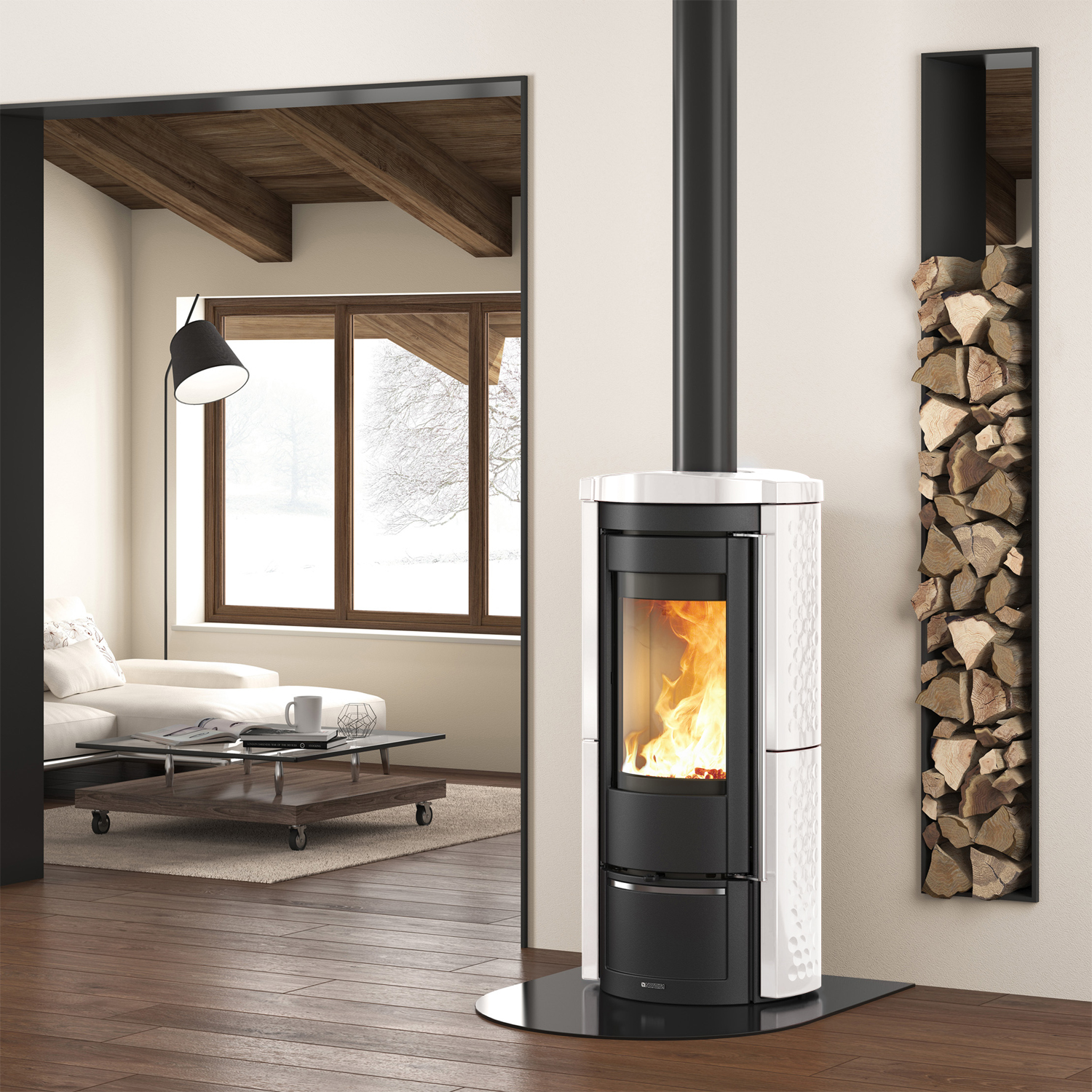 La Nordica Prestige Line Liù Poêle à bois Bianco Infinity