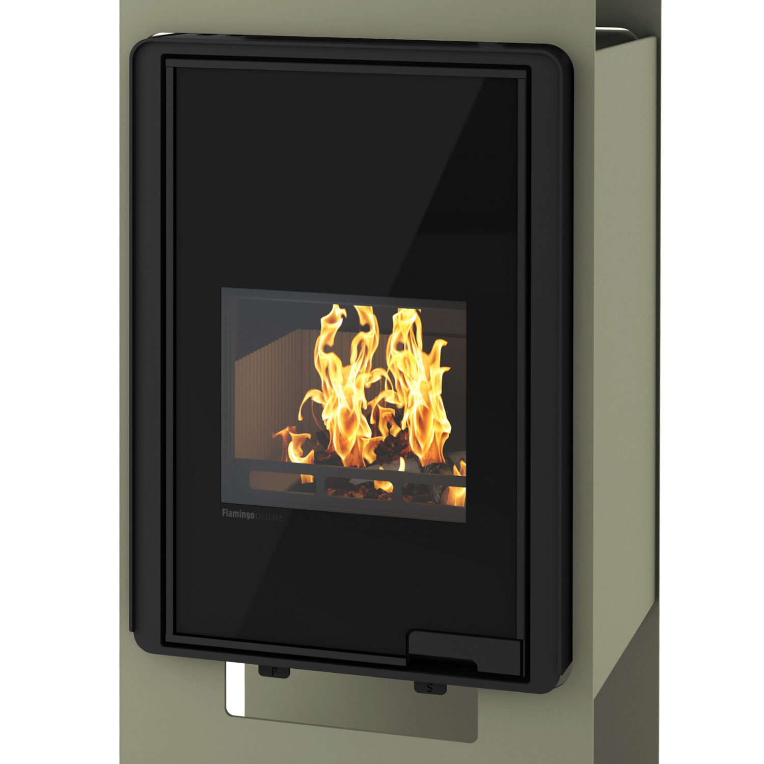 HS Flamingo Deluxe Singa Poêle à bois Olive