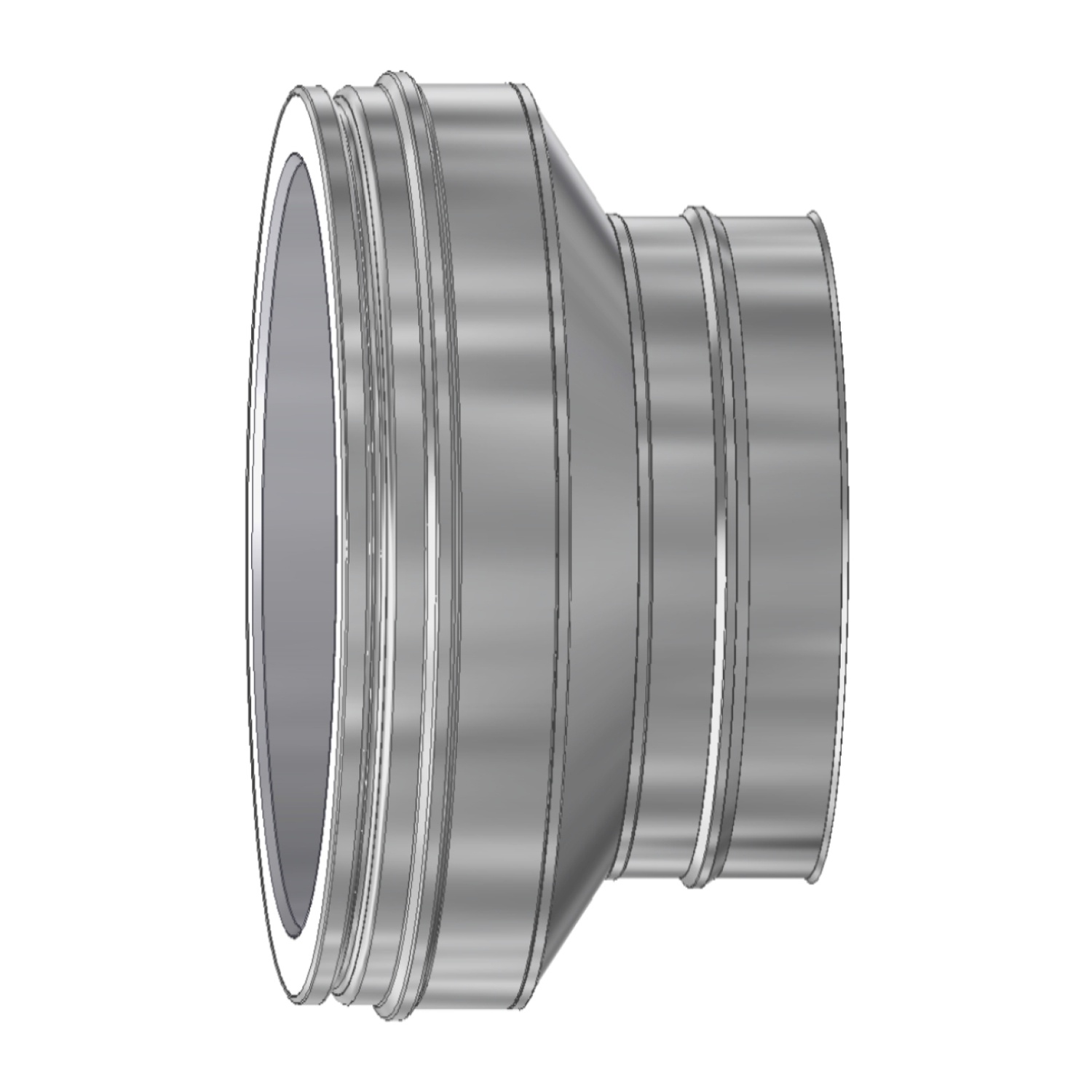 Schiedel extension ICS double paroi 130mm - 150mm brillant Schiedel extension ICS double paroi 130mm - 150mm brillant