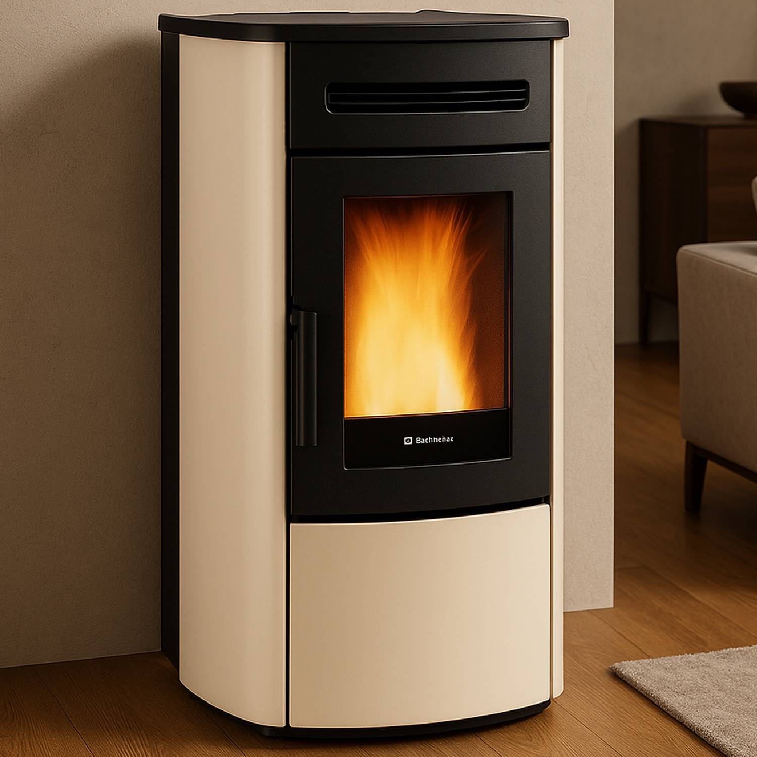Extraflame GUENDA IDRO 5.0 - Ivoire poêle à granulés bouilleur EVOLUTION LINE
