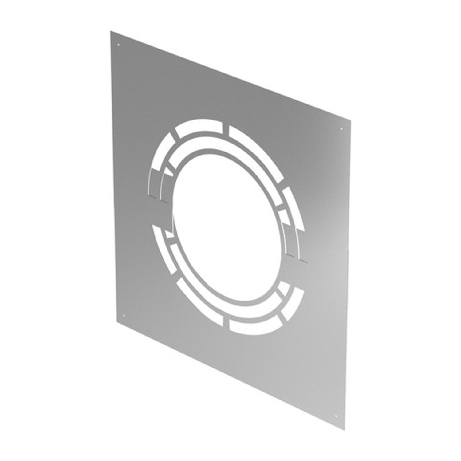 Schiedel rosace de finition pour ventilation arrière 30-45° pour ICS Ø150 mm double paroi brillant